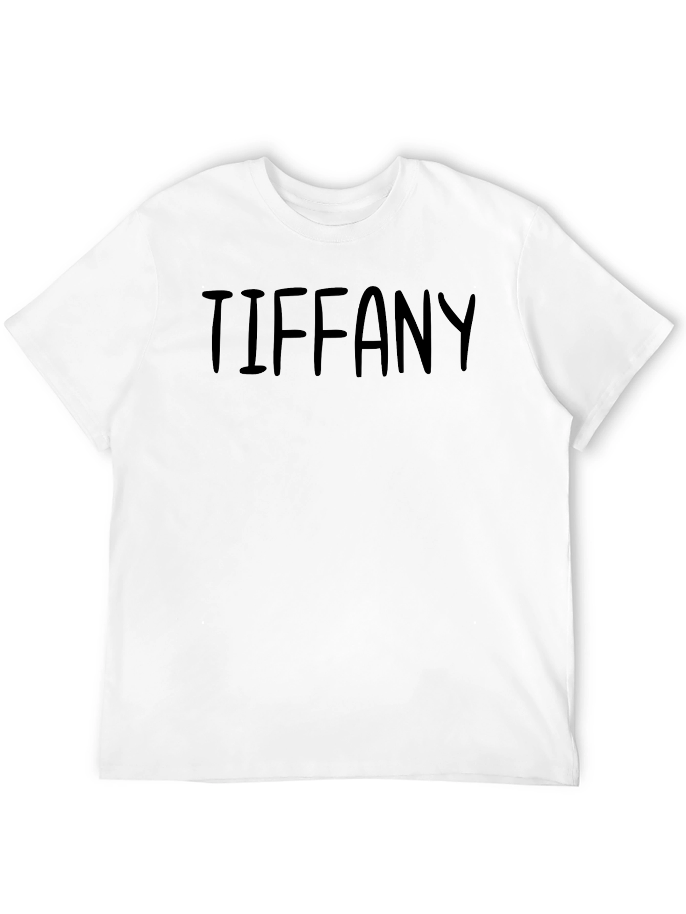 TIFFANY Text Graphic Black T-Shirt