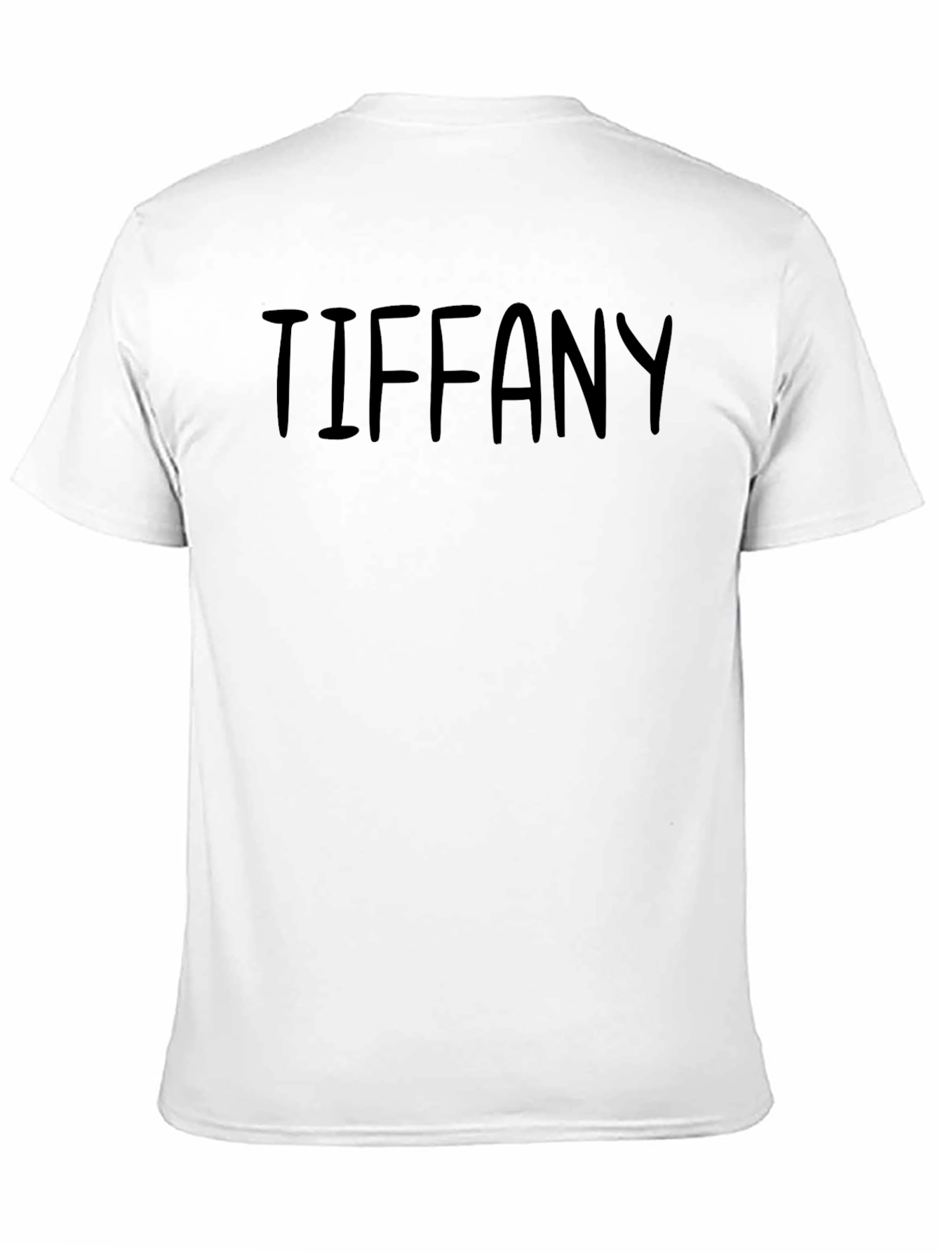 TIFFANY Text Graphic Black T-Shirt