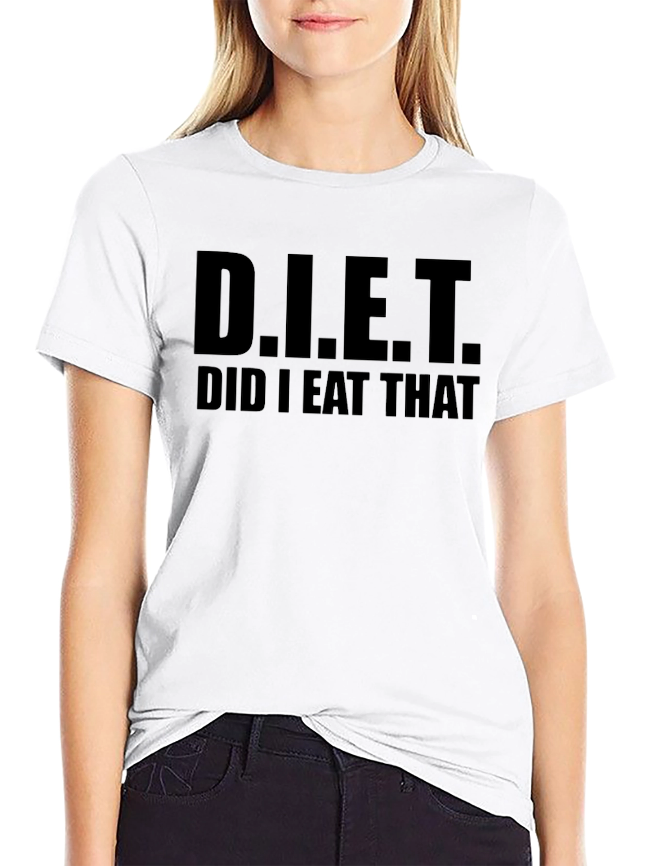 D.I.E.T. Did I Eat That Black T-Shirt