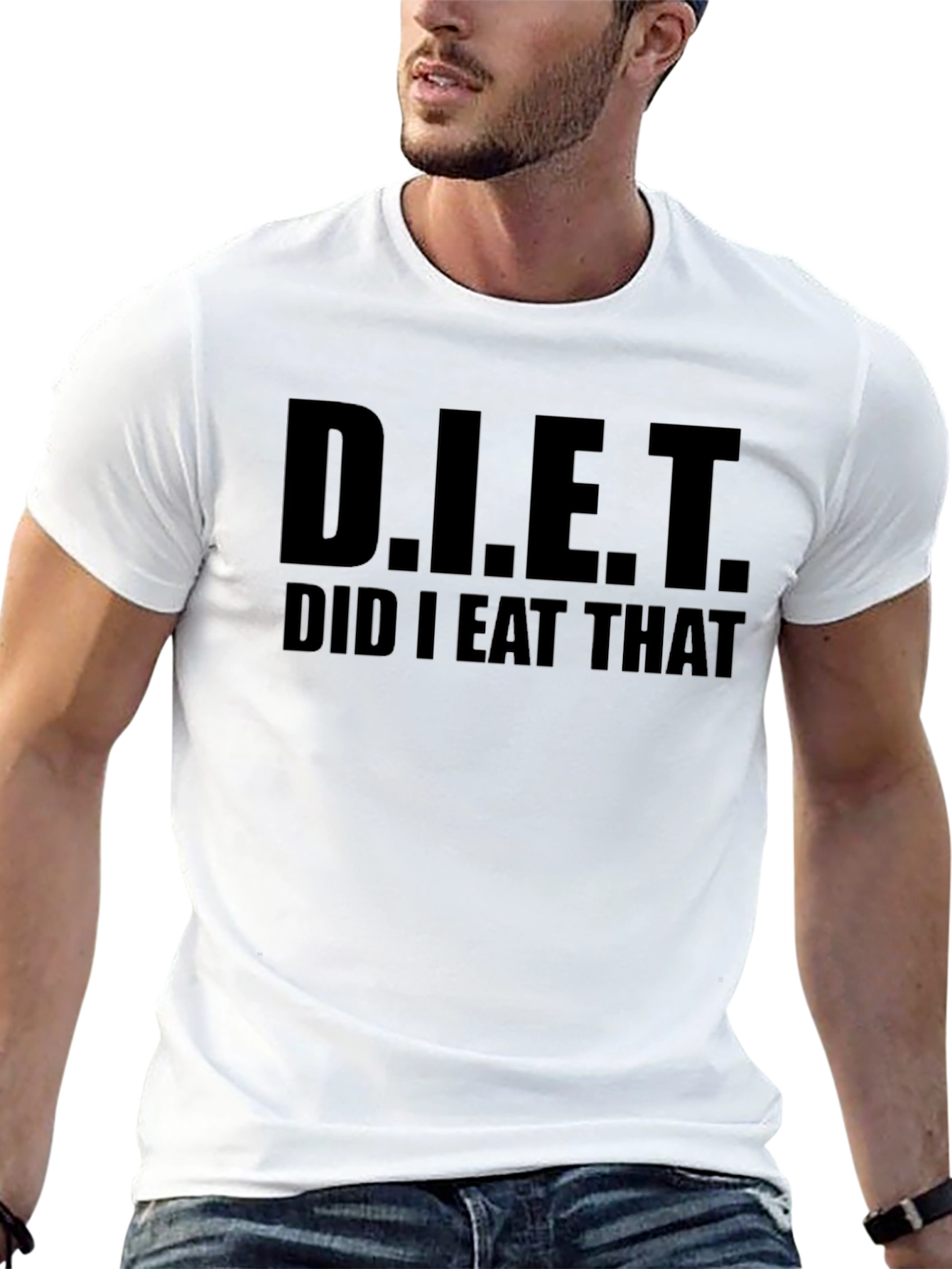 D.I.E.T. Did I Eat That Black T-Shirt