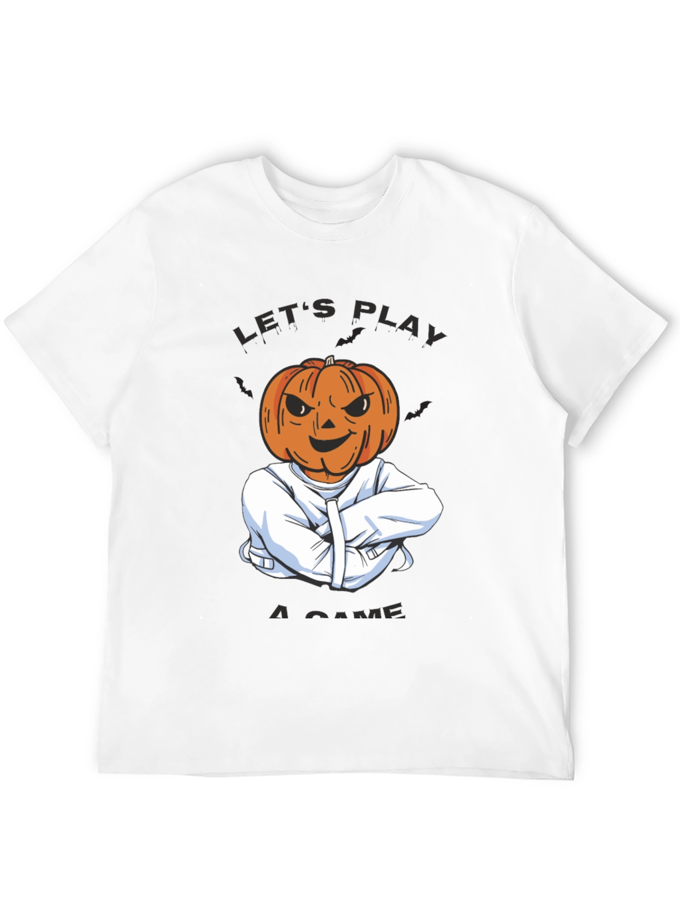 Pumpkin Head Straight Jacket Halloween T-Shirt