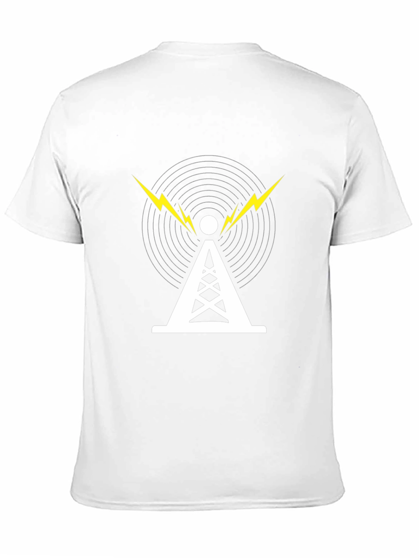 Radio Tower Graphic Tee - Cool Black T-Shirt