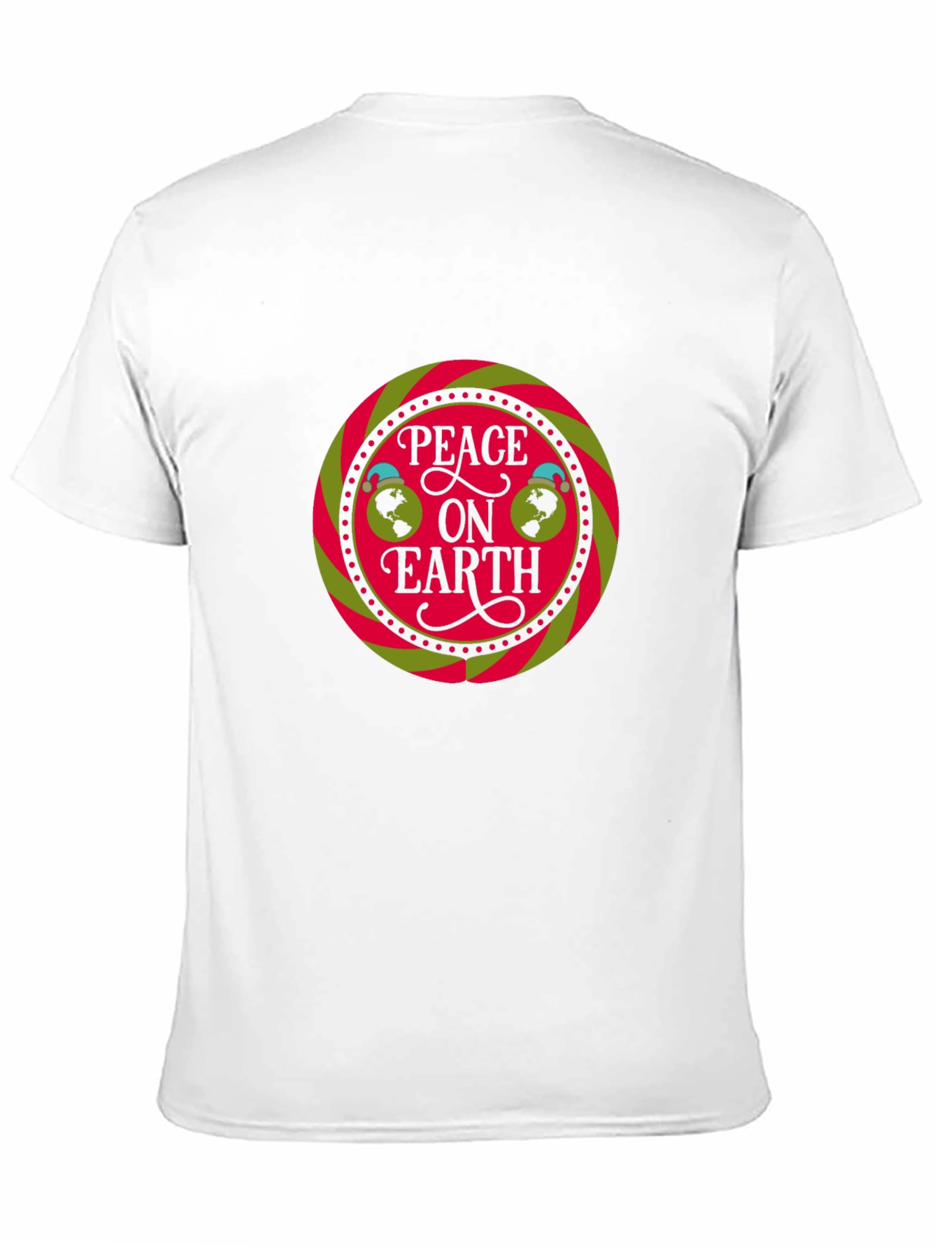 Peace on Earth Graphic Black T-Shirt