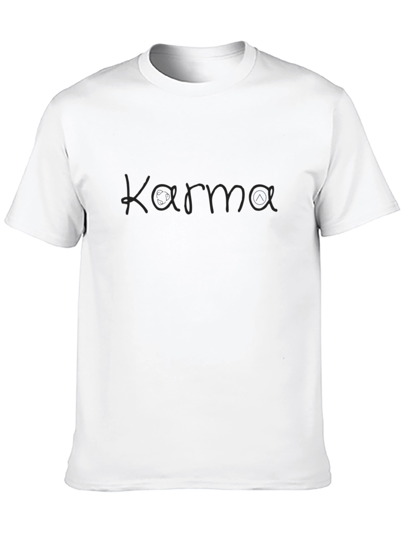 Karma Black Graphic Tee - Casual Comfort