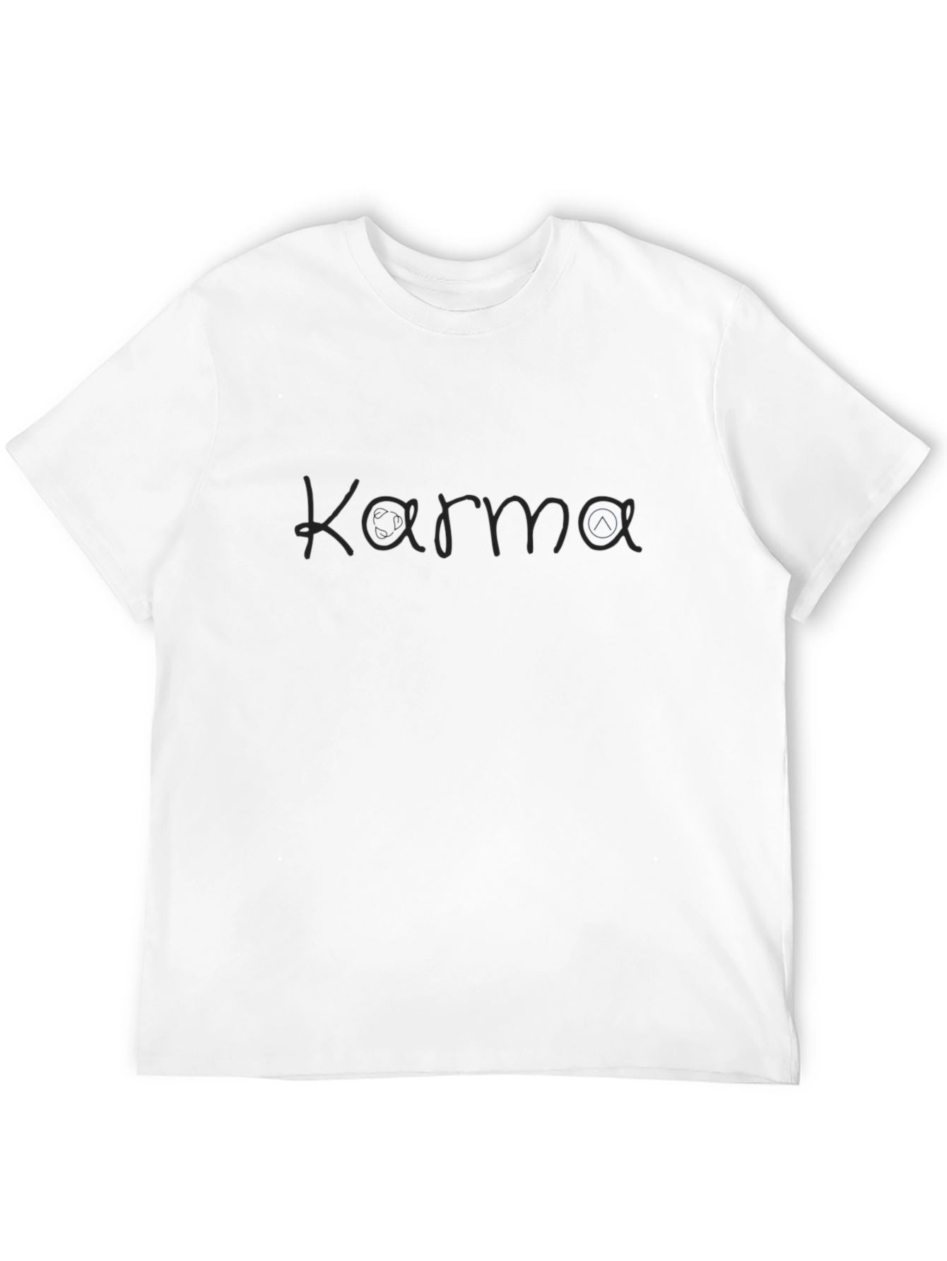 Karma Black Graphic Tee - Casual Comfort