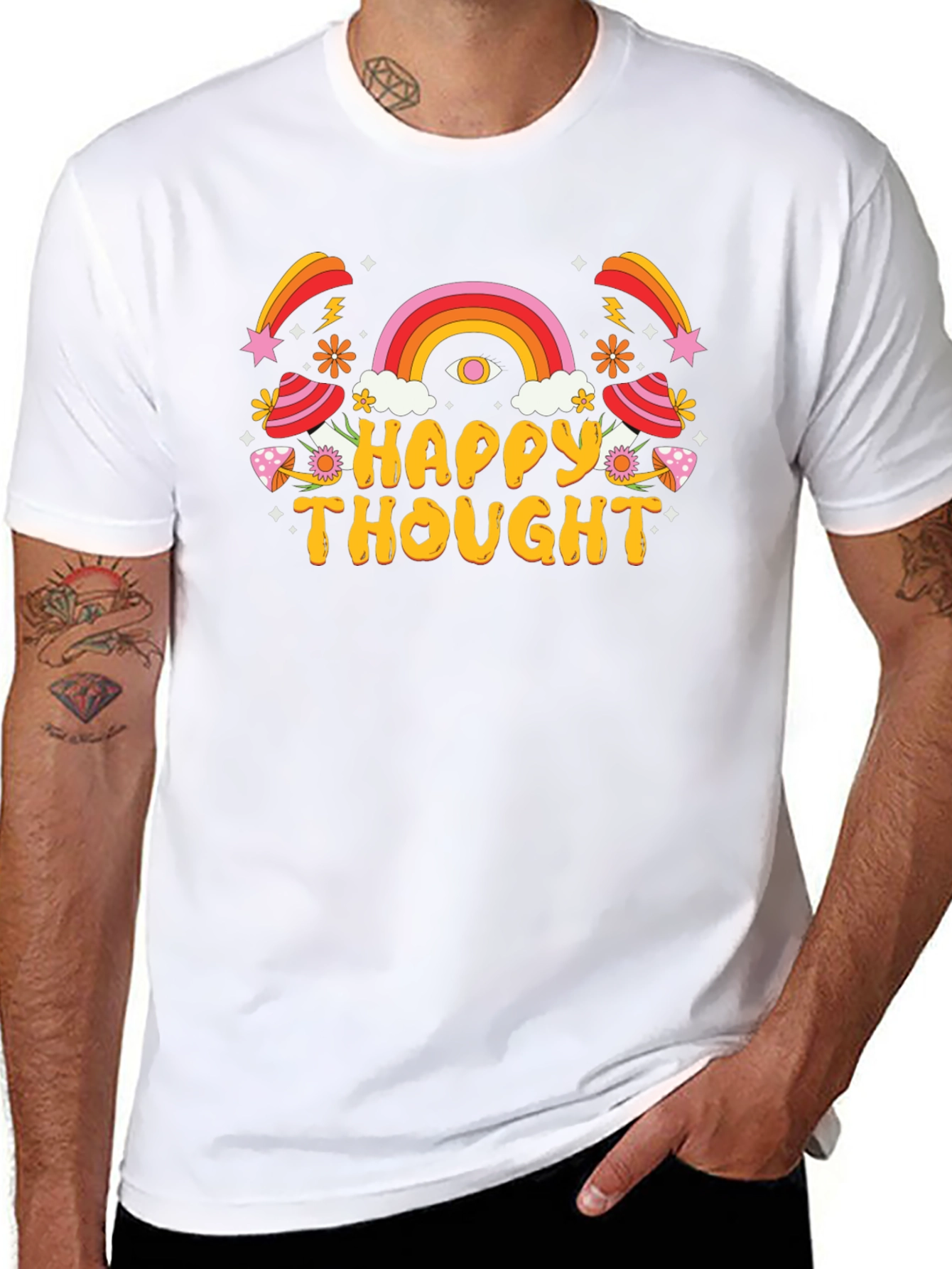 Happy Thought Graphic T-Shirt