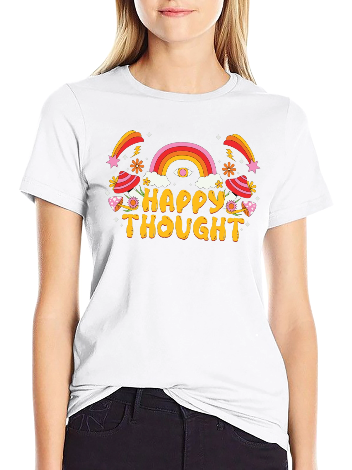 Happy Thought Graphic T-Shirt