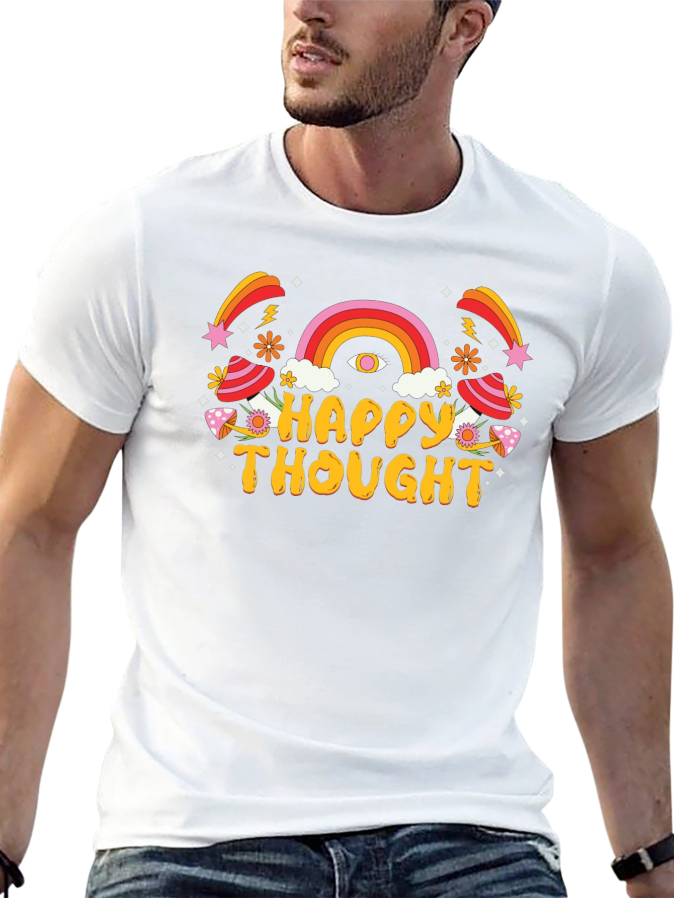 Happy Thought Graphic T-Shirt