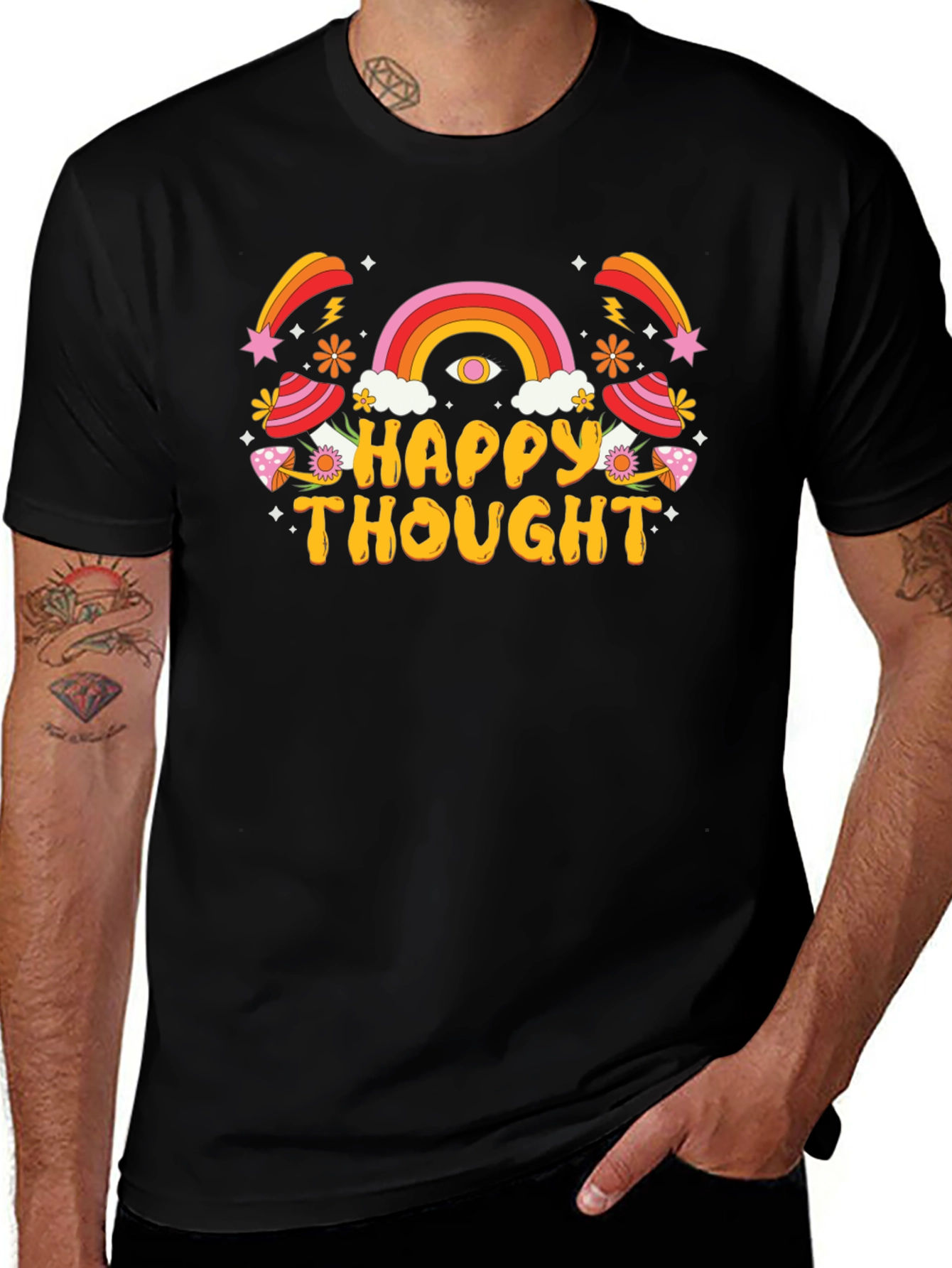 Happy Thought Graphic T-Shirt