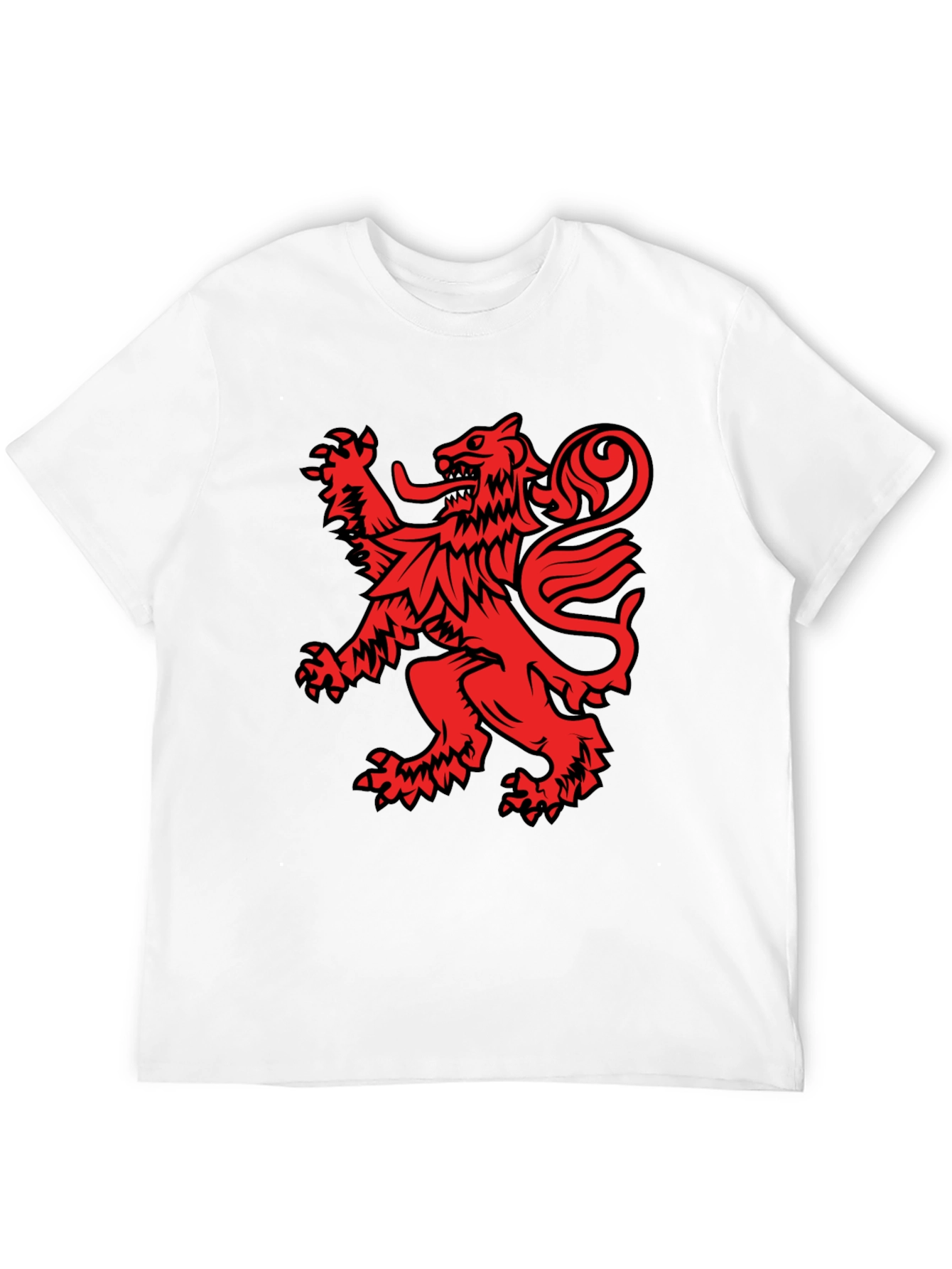 Red Lion Crest Black T-Shirt