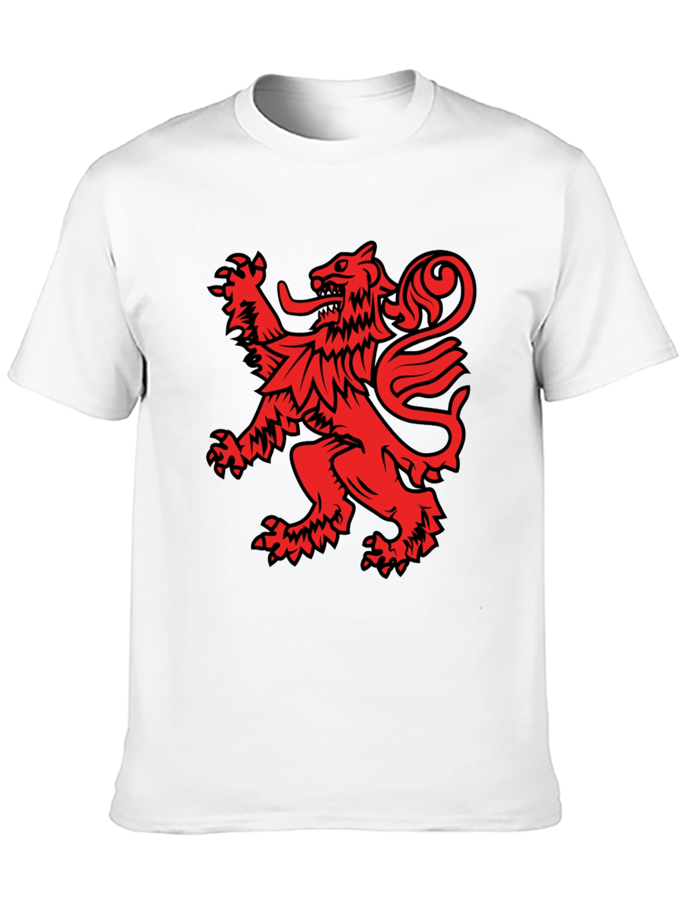 Red Lion Crest Black T-Shirt
