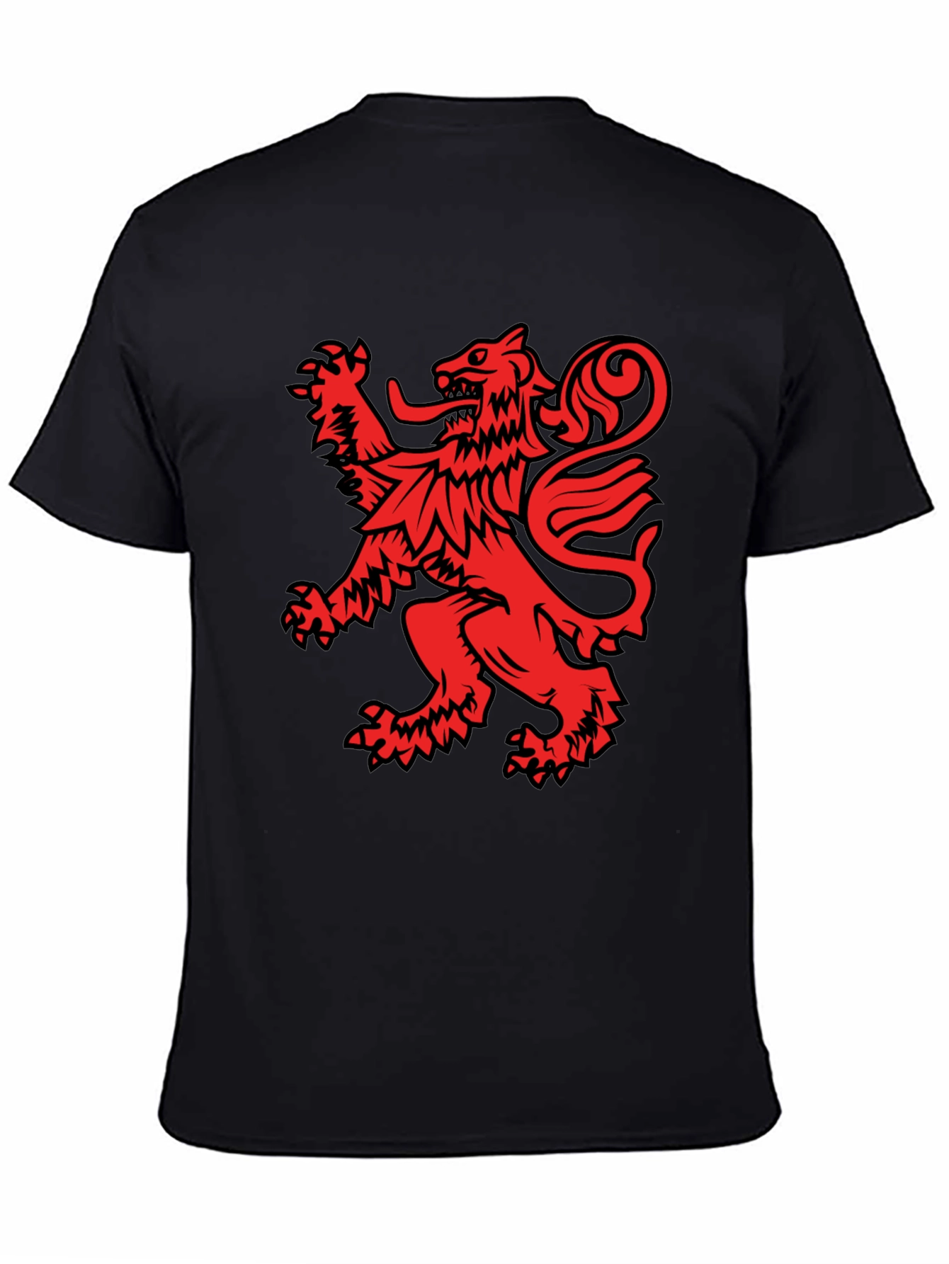 Red Lion Crest Black T-Shirt