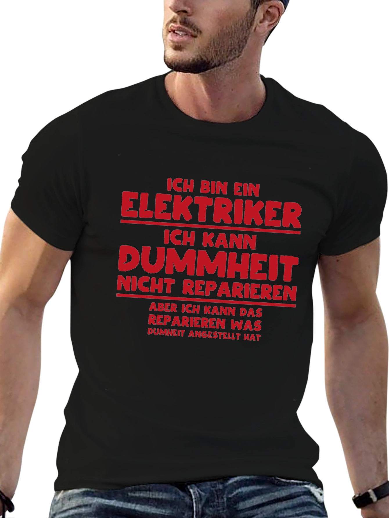 Electrician Humor T-Shirt - I Can Fix Stupidity