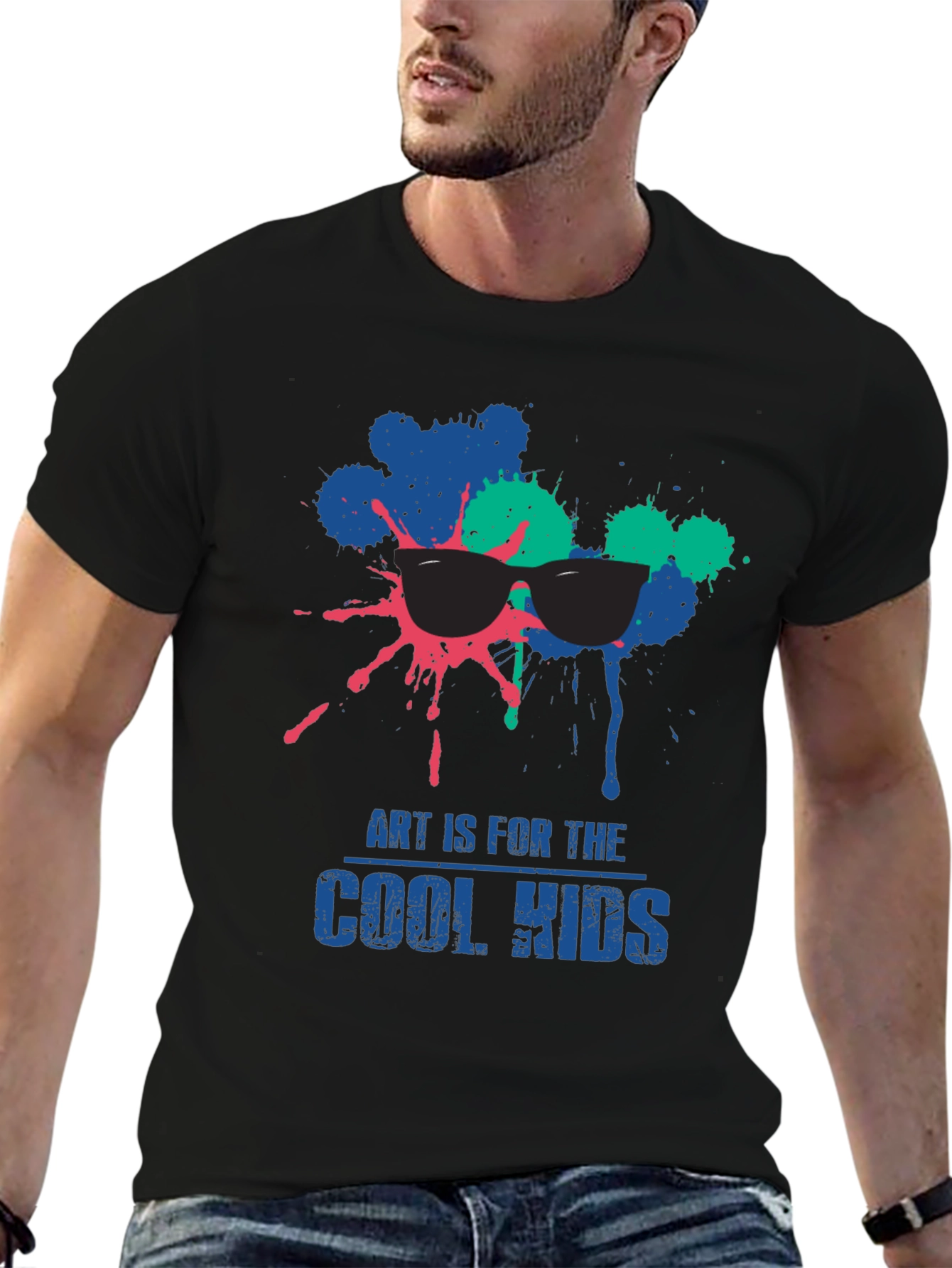 Art is for the Cool Kids Black T-Shirt
