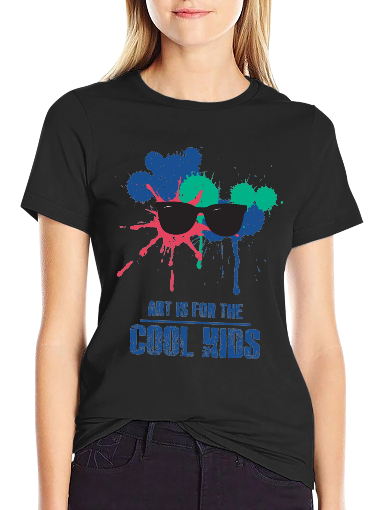 Art is for the Cool Kids Black T-Shirt
