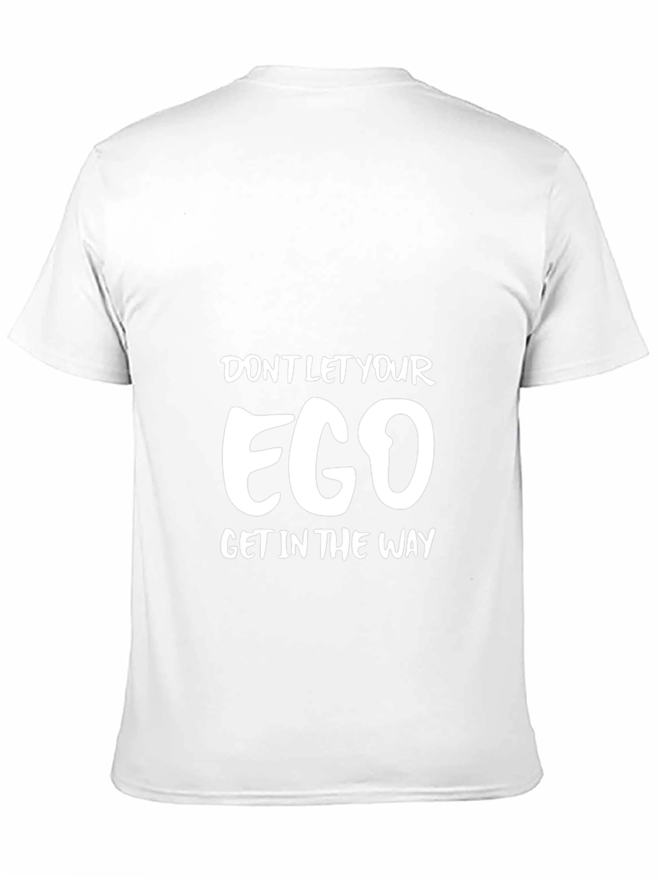 Ego Graphic Tee - Motivational Black T-Shirt