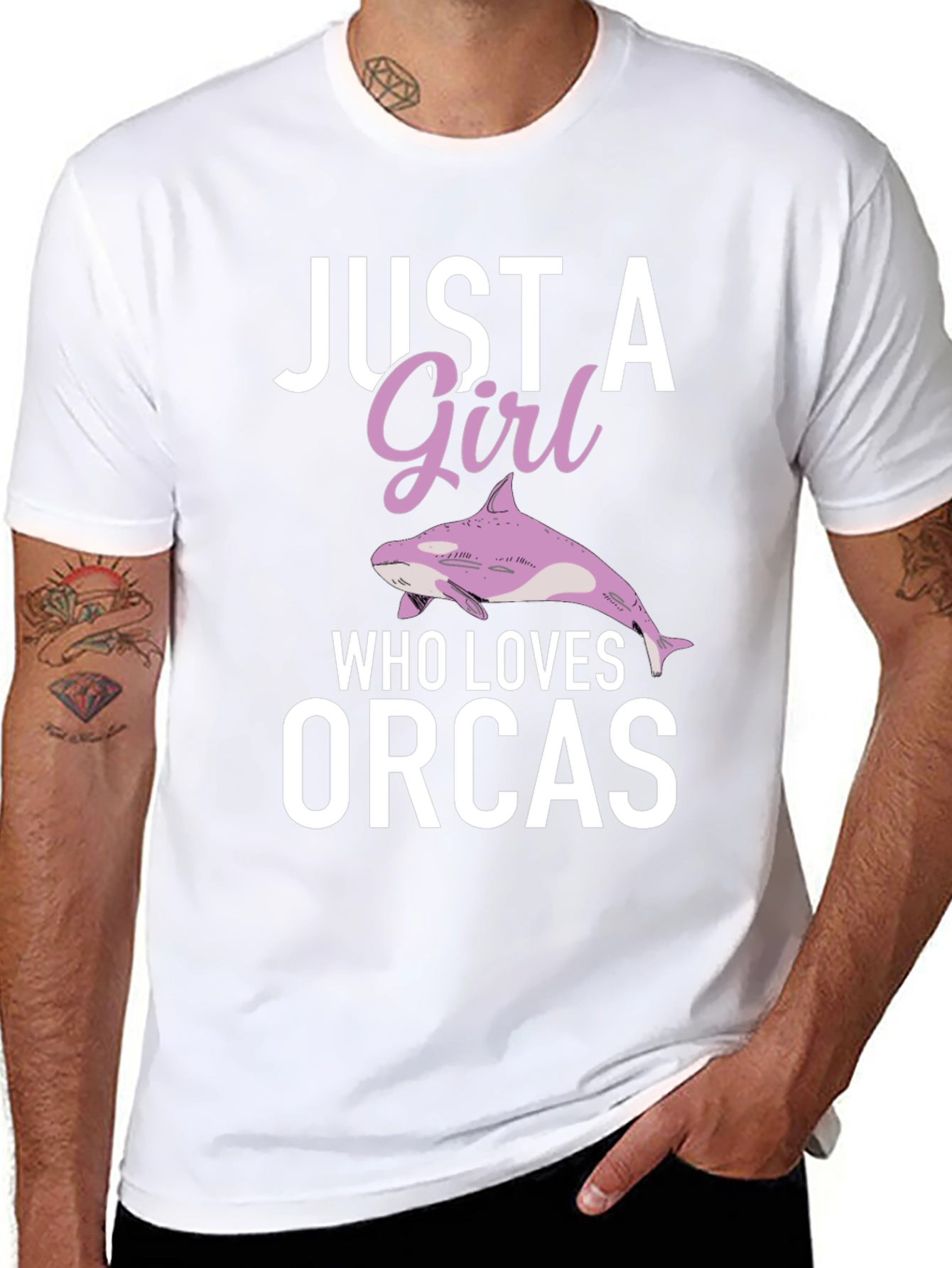 Just A Girl Who Loves Orcas T-Shirt