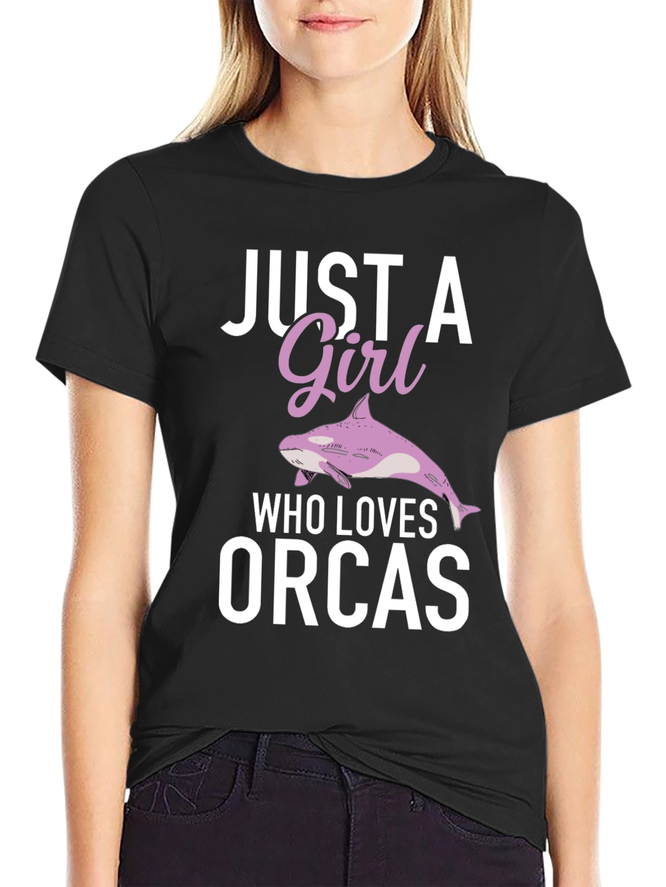 Just A Girl Who Loves Orcas T-Shirt