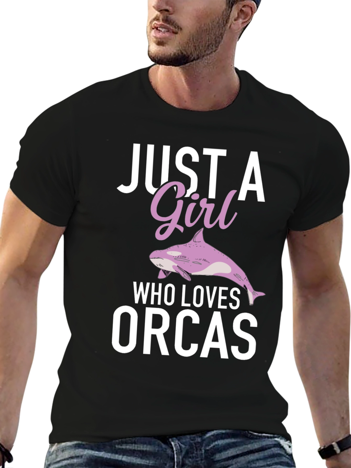 Just A Girl Who Loves Orcas T-Shirt
