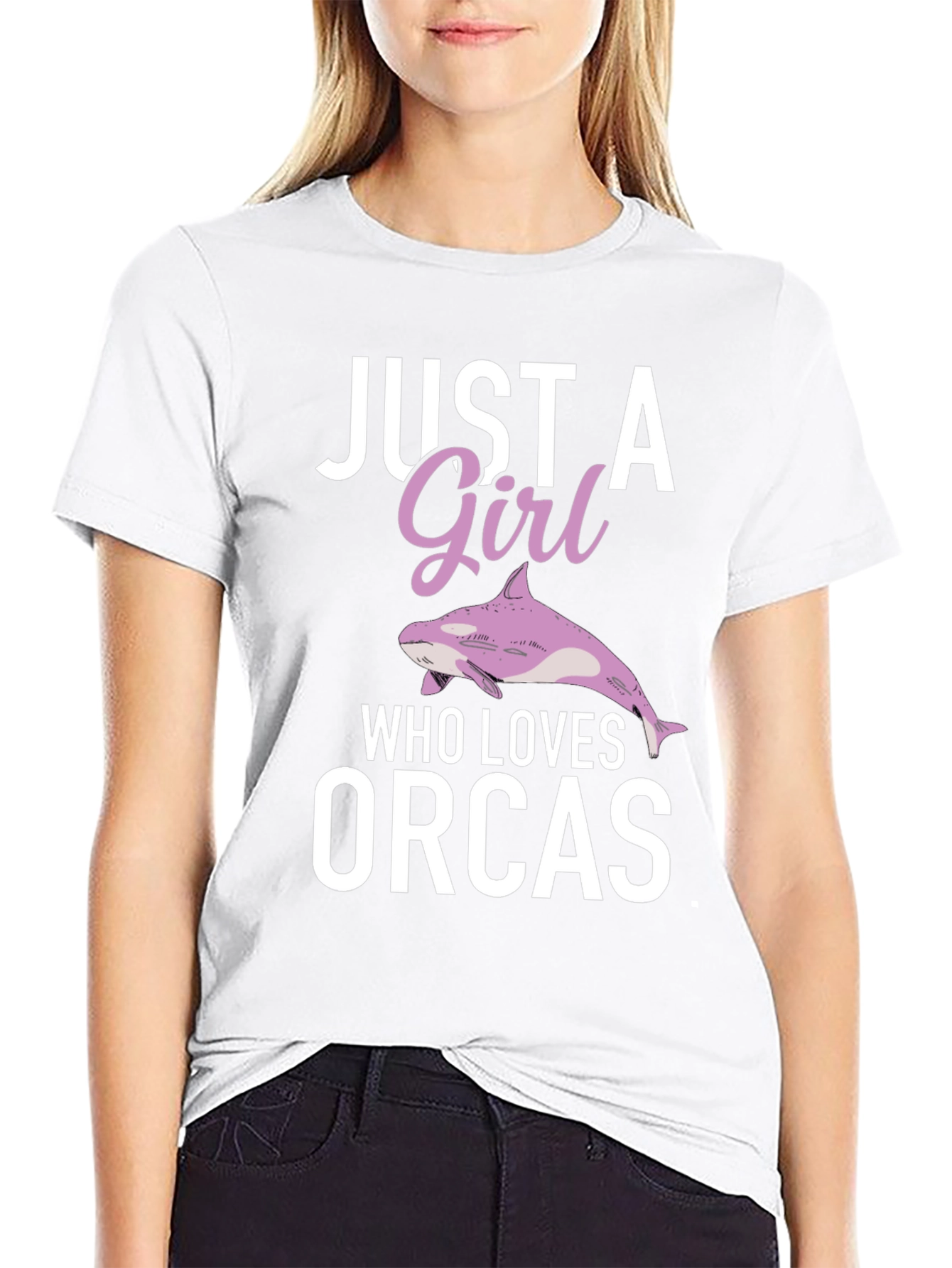 Just A Girl Who Loves Orcas T-Shirt