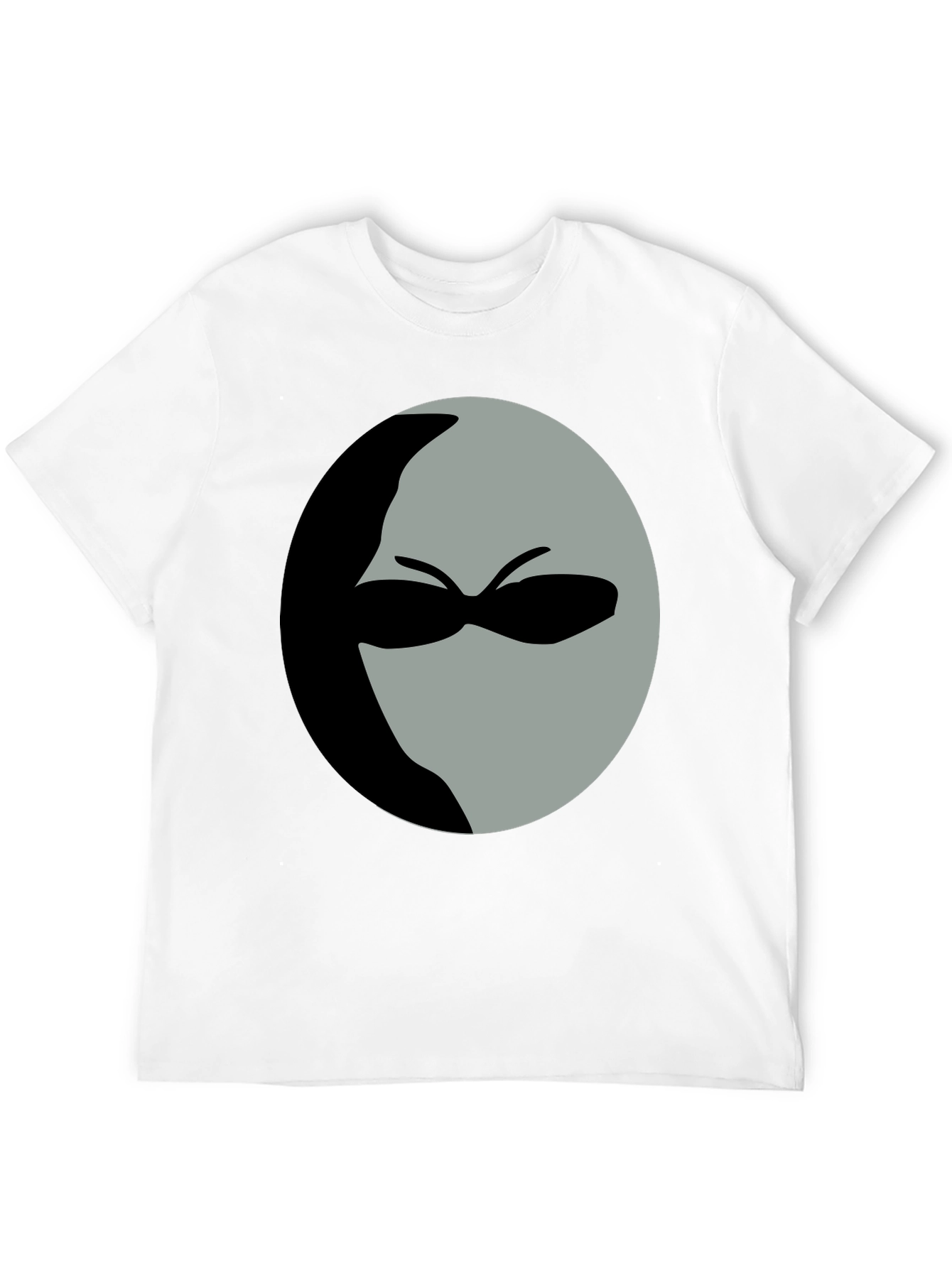 Mystery Man Graphic Tee - Black Cotton Shirt