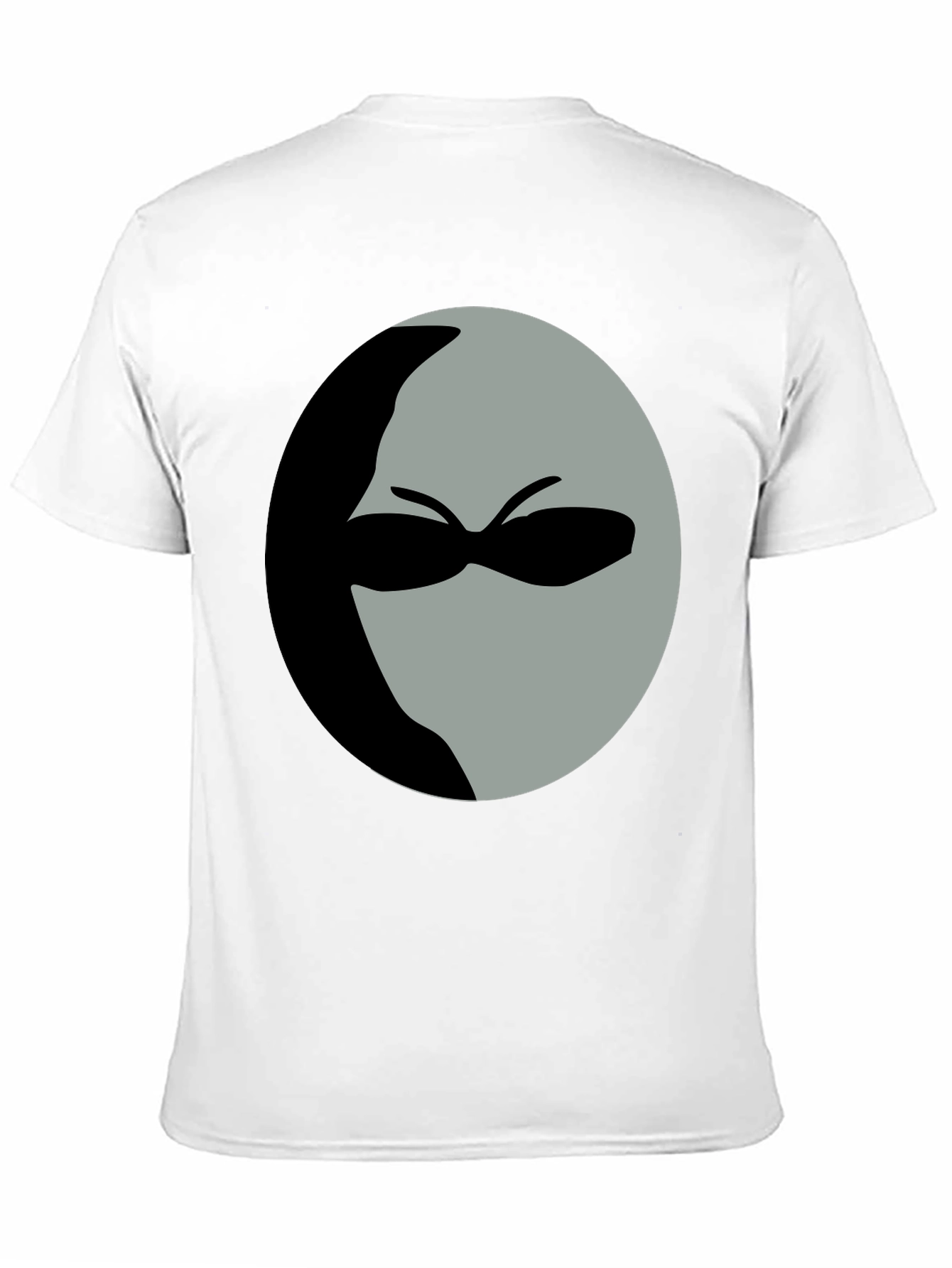 Mystery Man Graphic Tee - Black Cotton Shirt