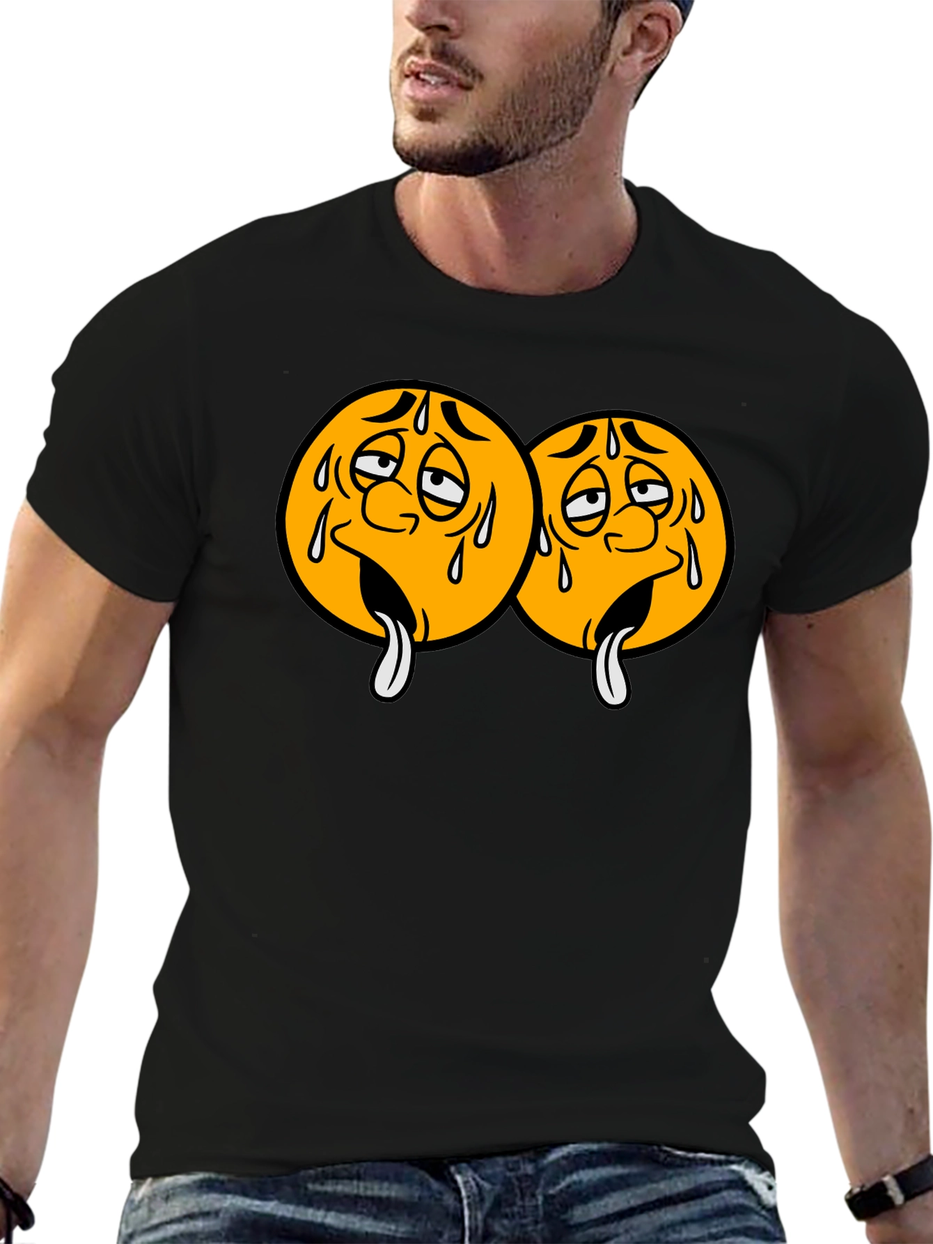 Emoji Faces Graphic T-Shirt