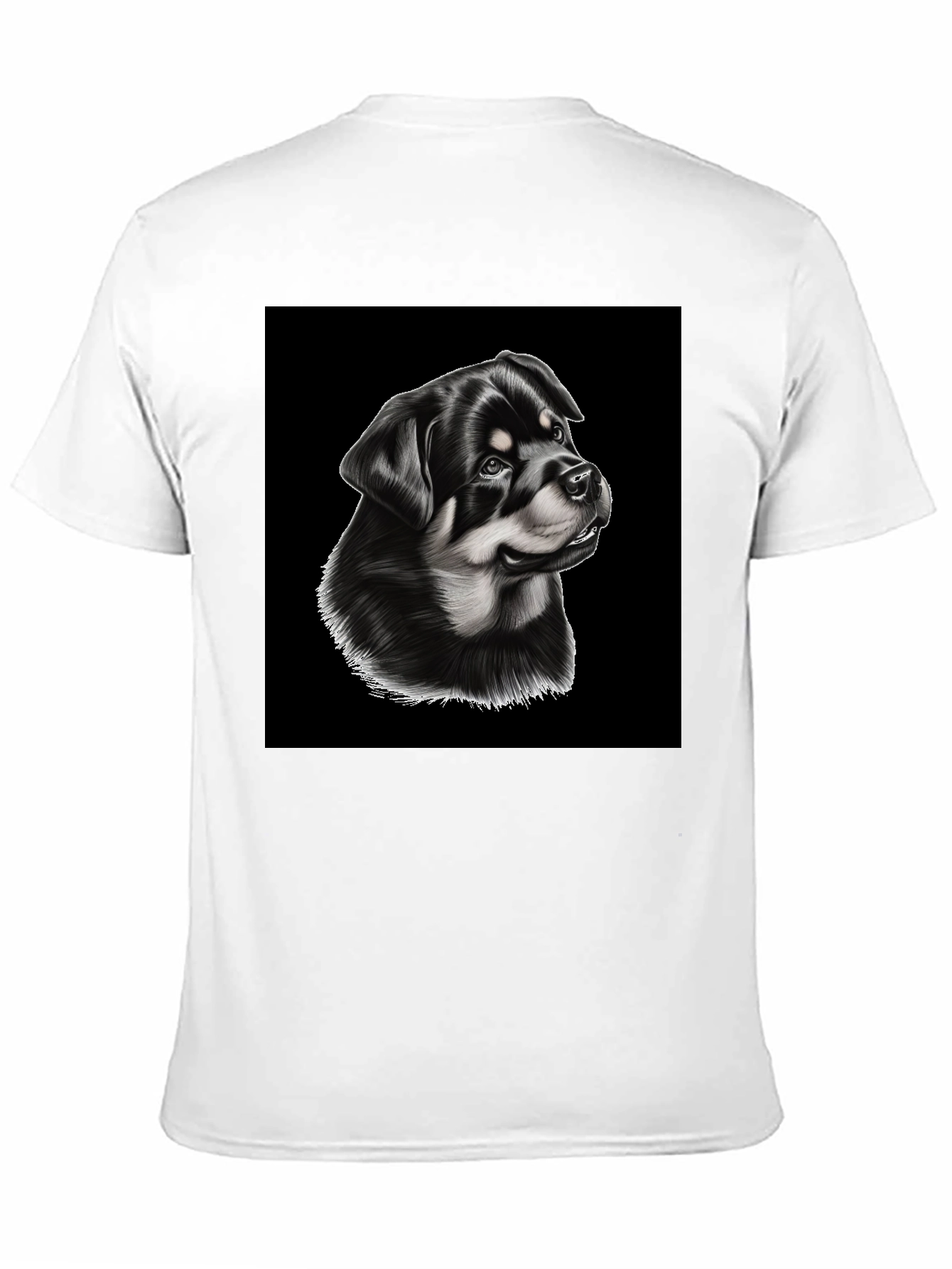 Rottweiler Dog Graphic T-Shirt - Mens Black Tee