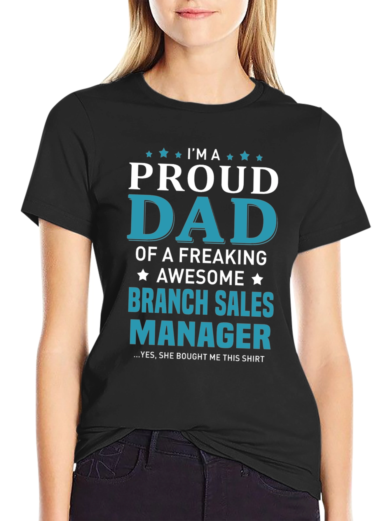 Proud Dad Branch Sales Manager Graphic Tee
