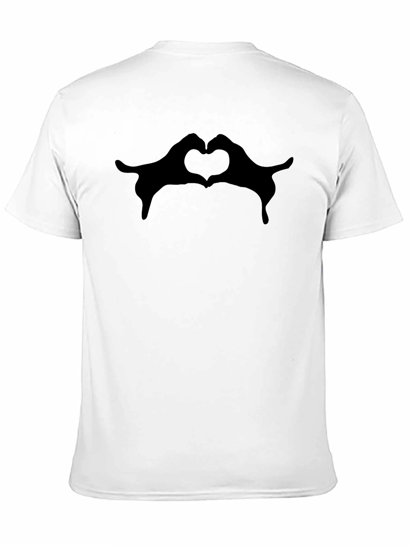 Heart Hands Graphic Tee - Trendy Casual Top