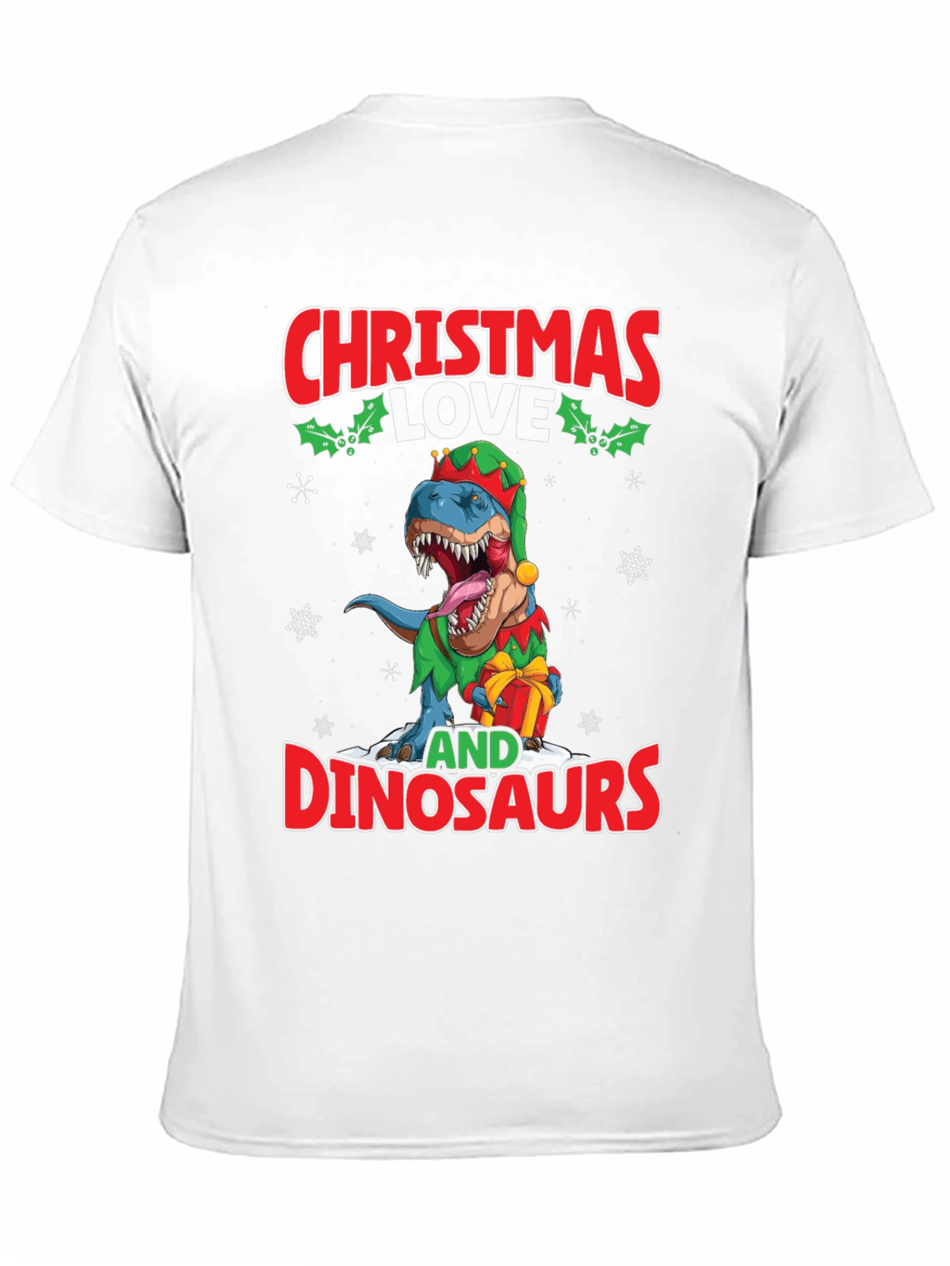 Christmas Love and Dinosaurs T-Shirt