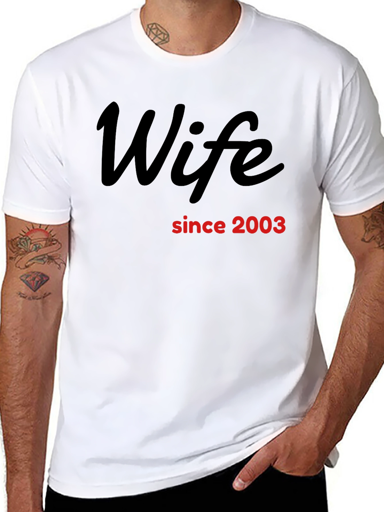 Wife Since 2003 Black T-Shirt