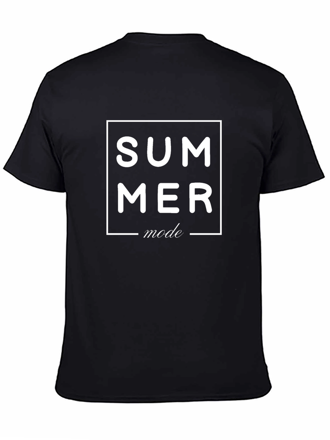 Summer Mode Black Graphic Tee