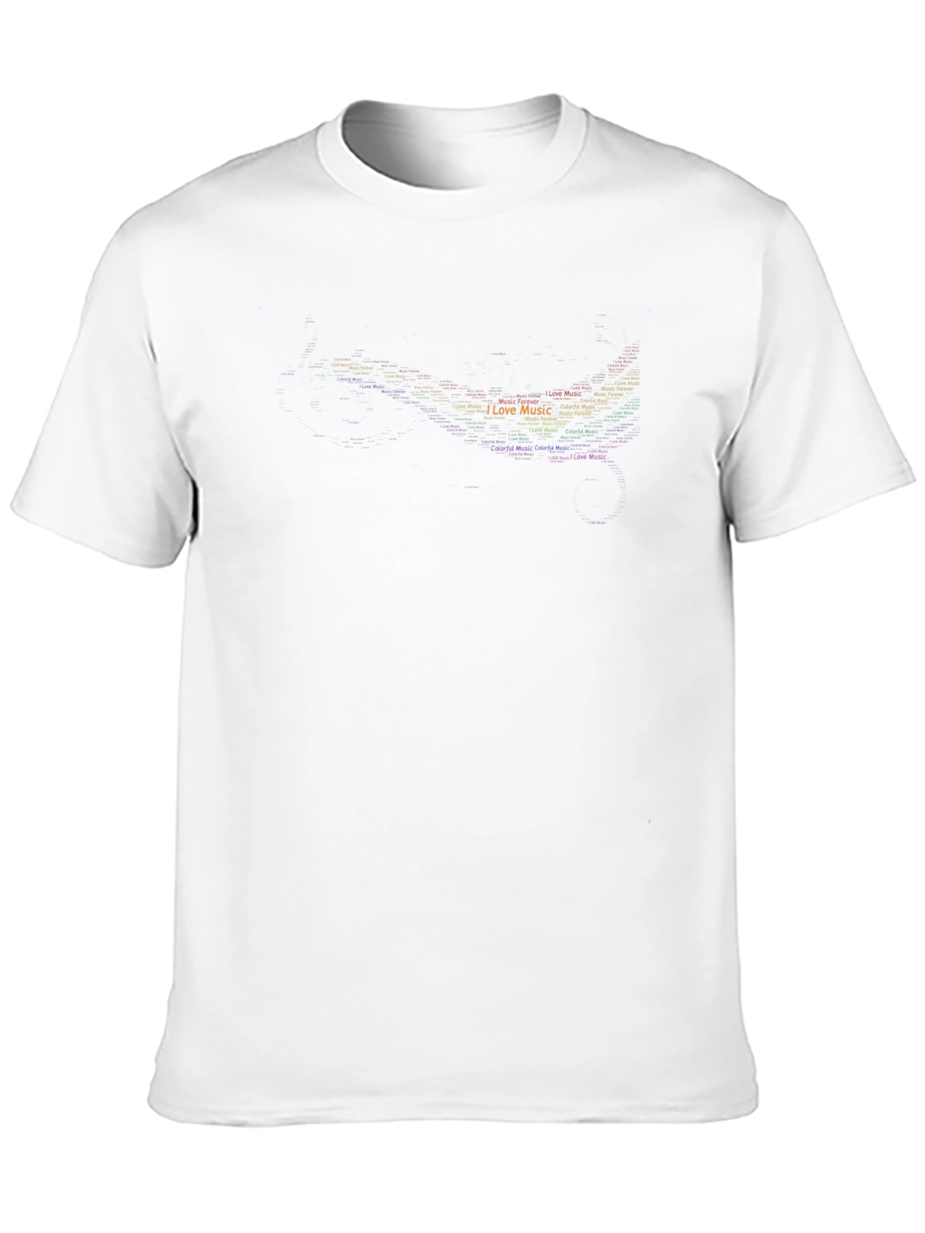 I Love Music Graphic Black Tee
