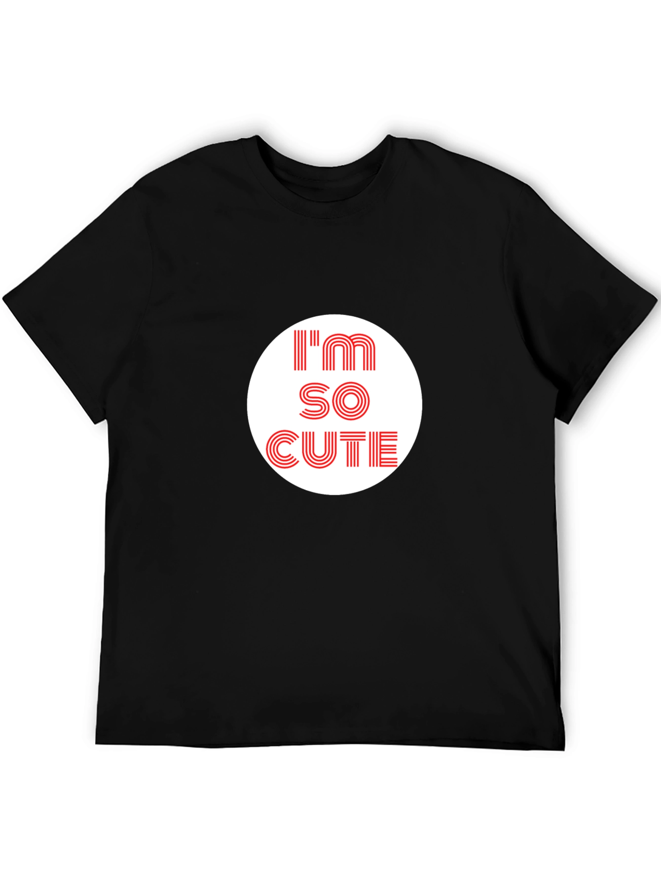 Im So Cute Graphic Tee - Black