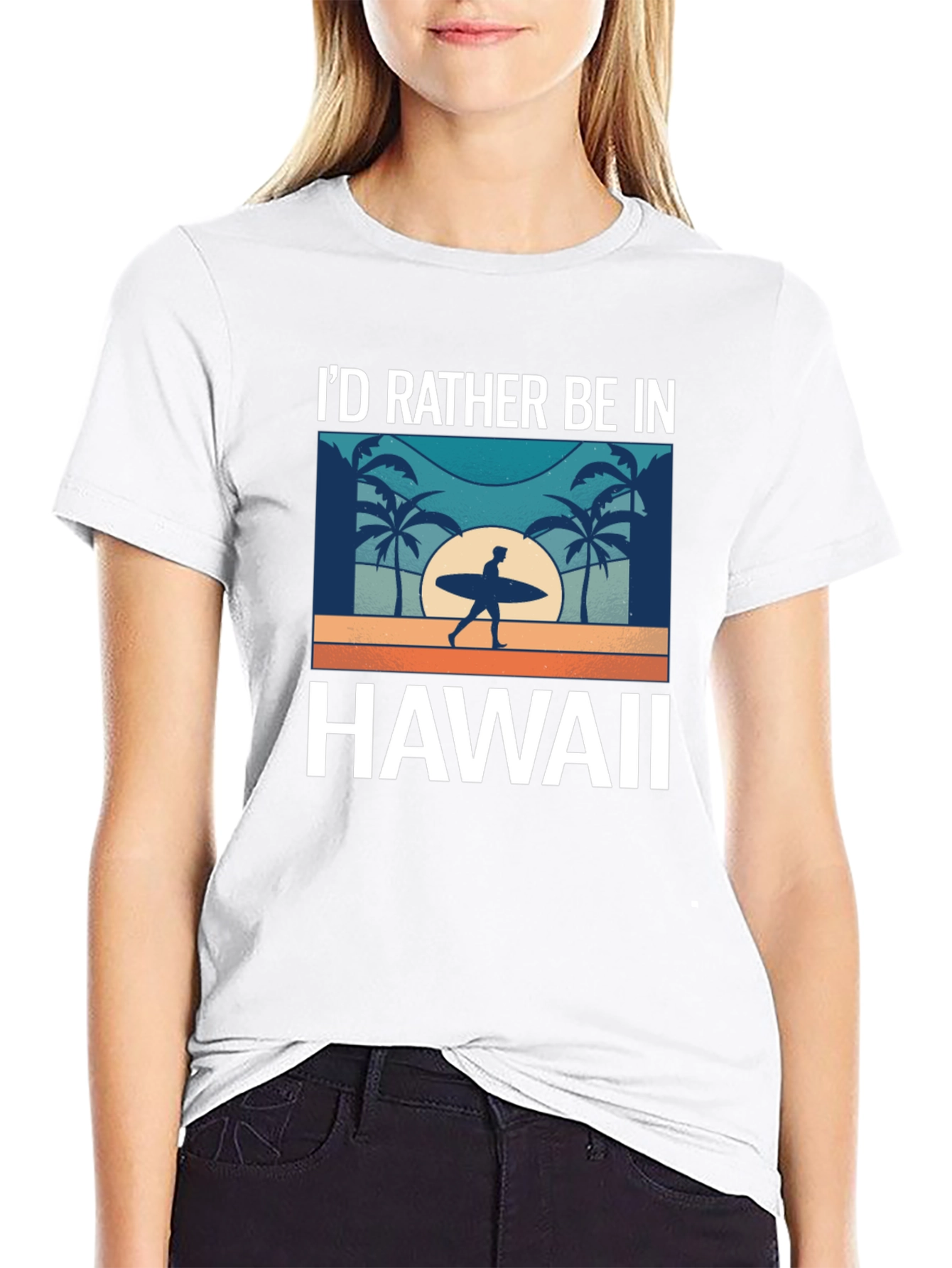 Id Rather Be in Hawaii T-Shirt