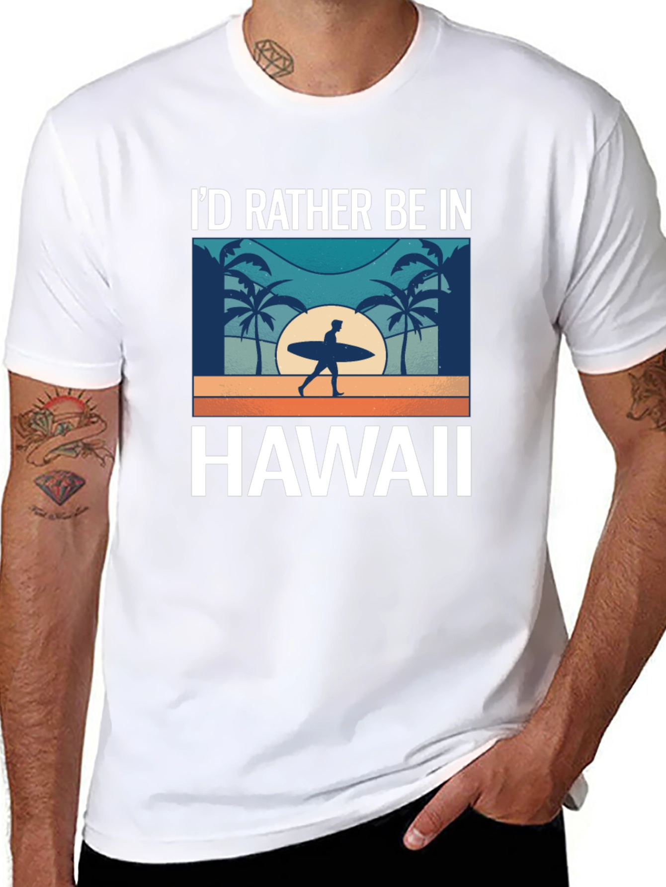 Id Rather Be in Hawaii T-Shirt