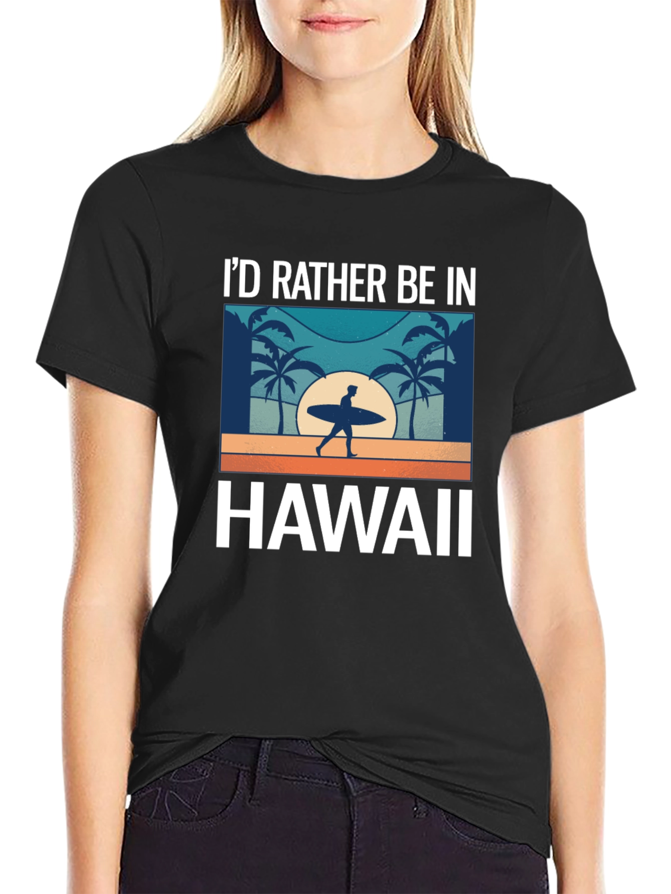 Id Rather Be in Hawaii T-Shirt