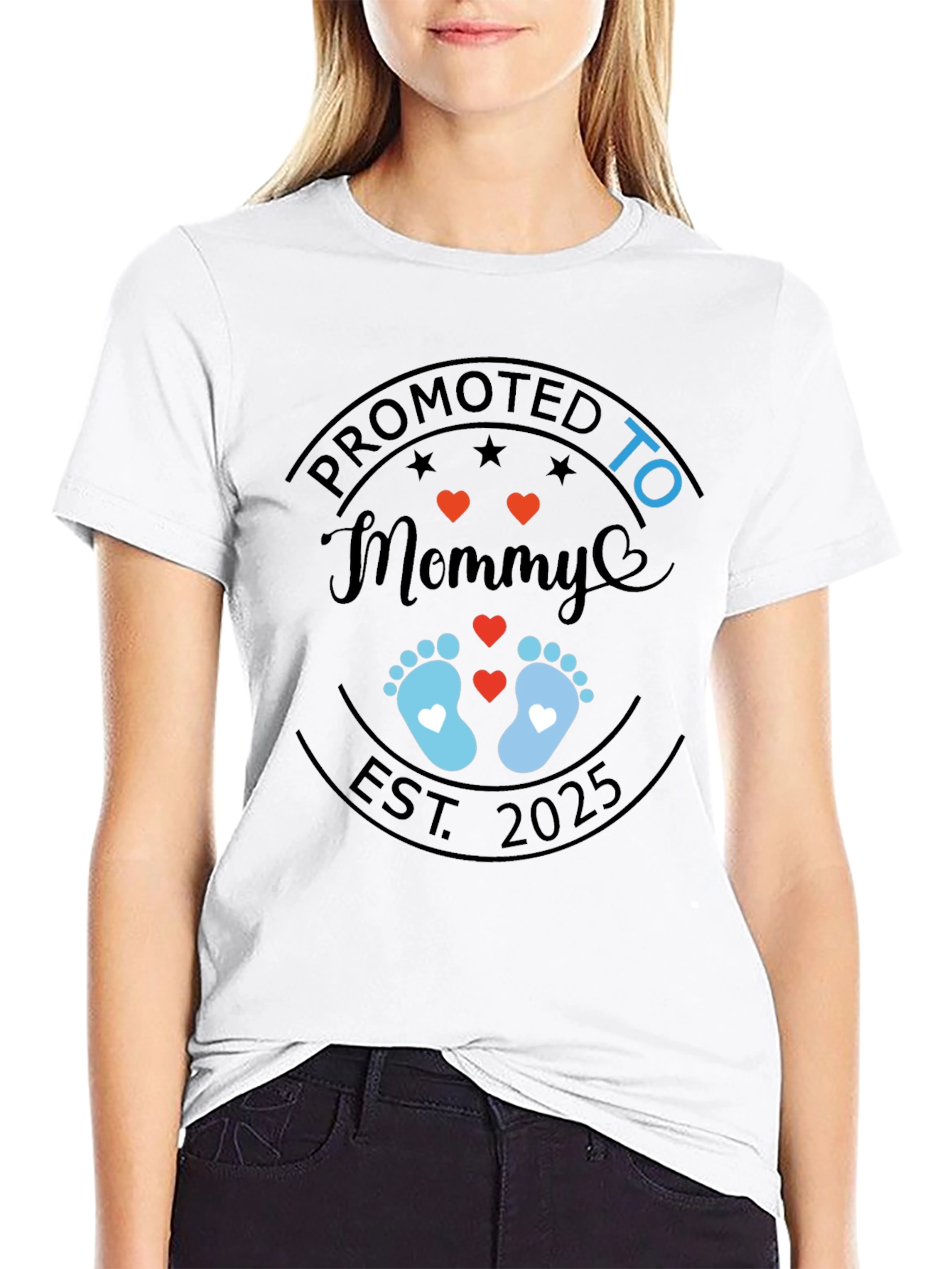 Promoted to Mommy Est. 2025 T-Shirt