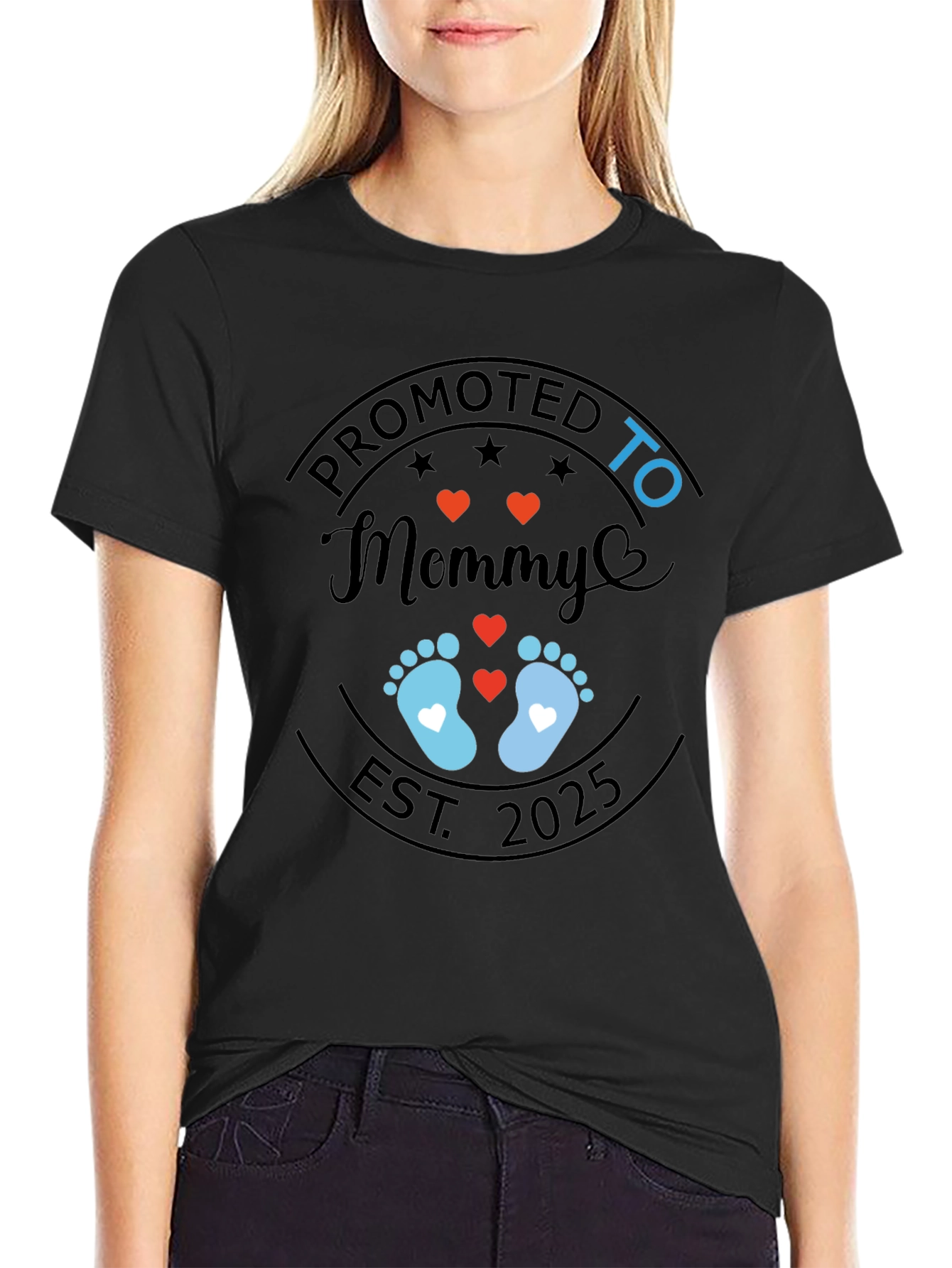 Promoted to Mommy Est. 2025 T-Shirt