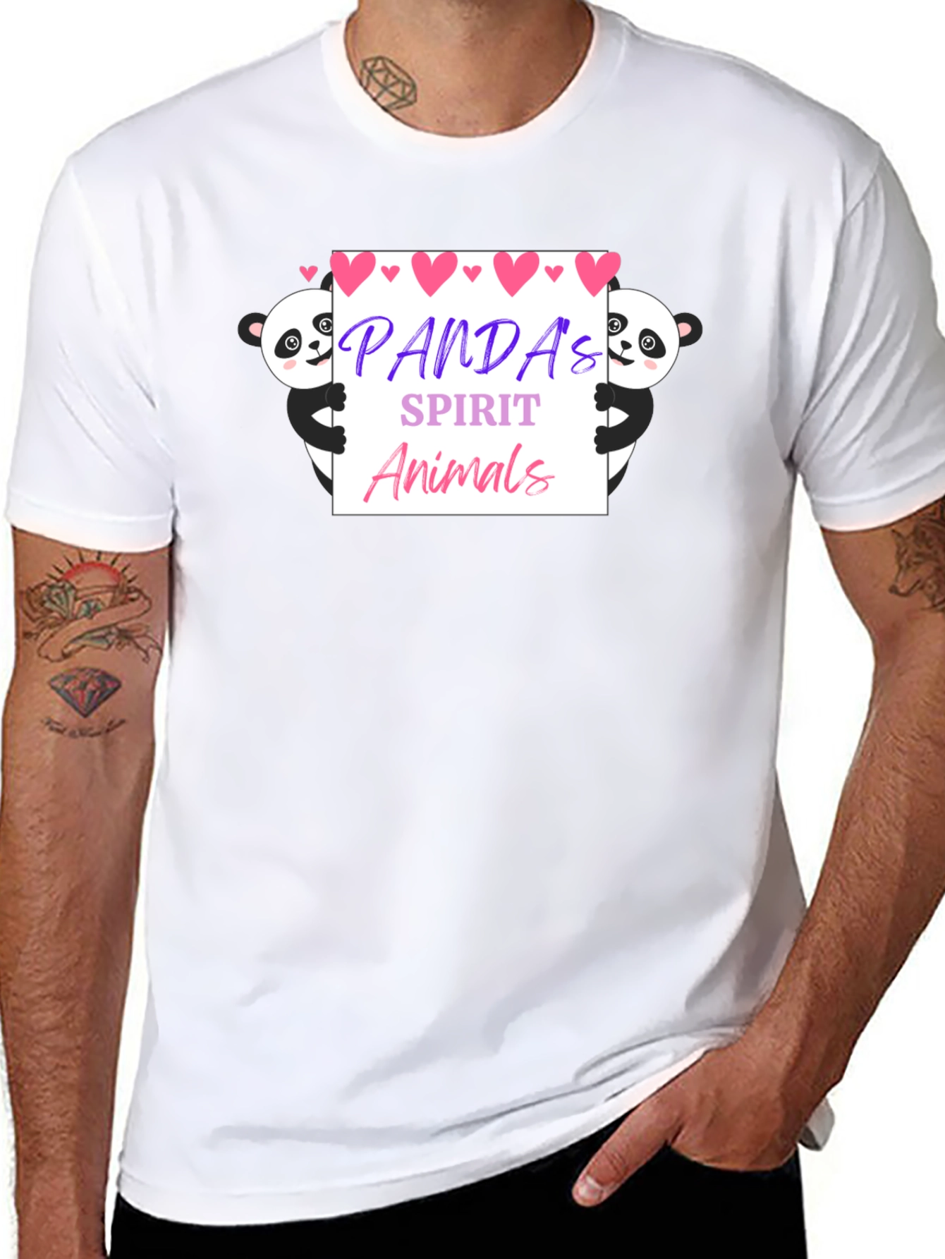 Panda Spirit Animals Graphic T-Shirt
