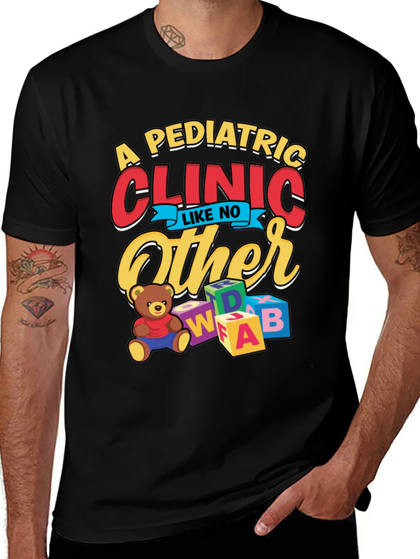 Pediatric Clinic T-Shirt - Fun & Playful Design