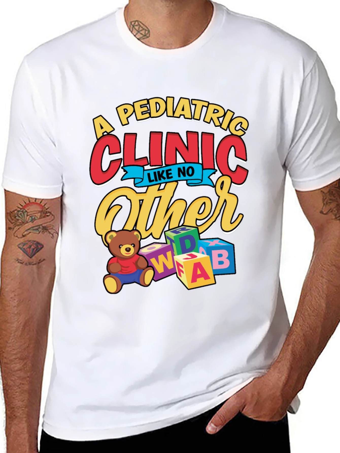 Pediatric Clinic T-Shirt - Fun & Playful Design