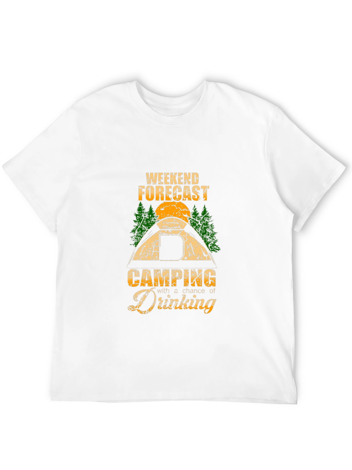 Weekend Forecast Camping Drinking T-Shirt