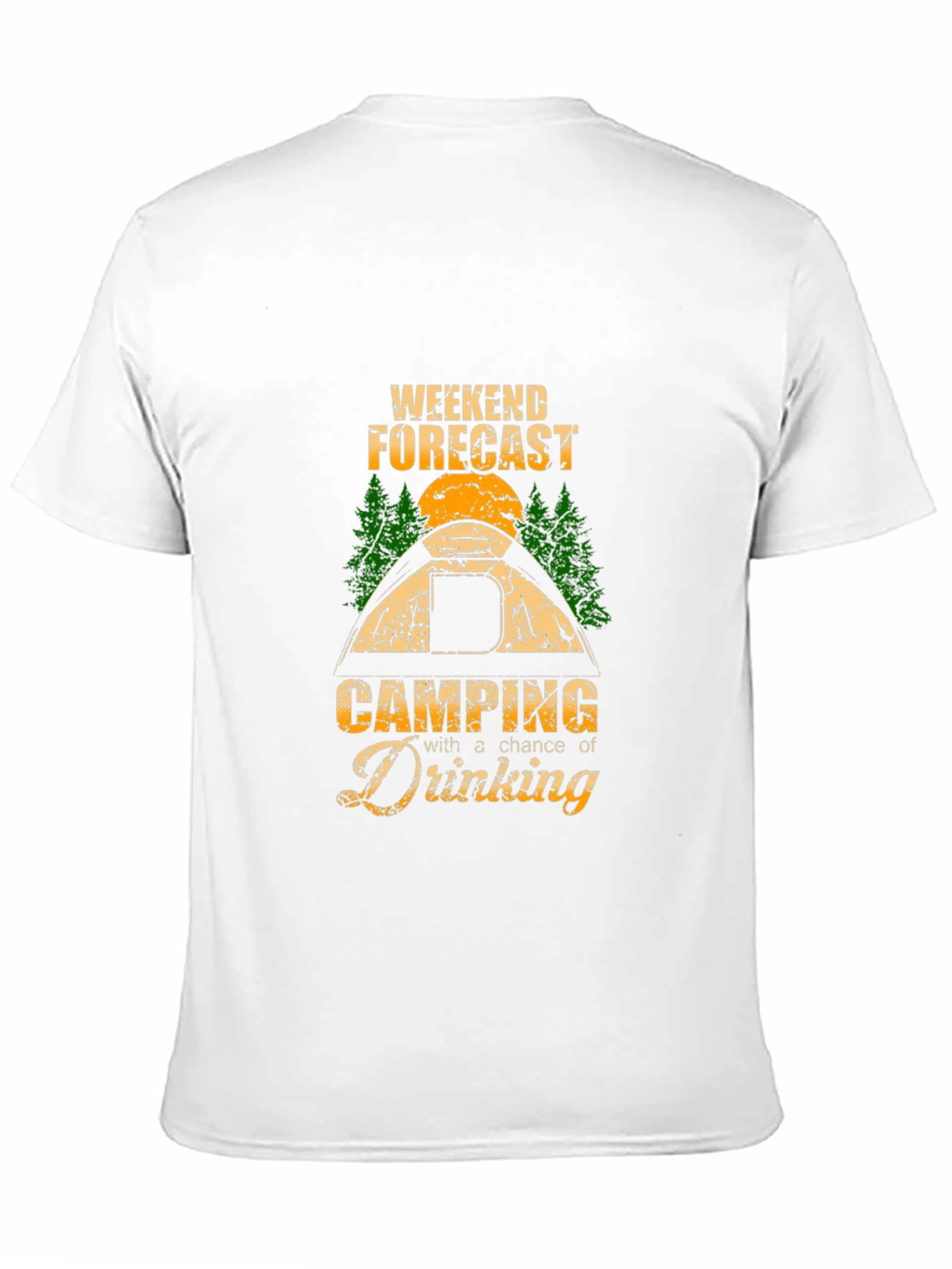 Weekend Forecast Camping Drinking T-Shirt