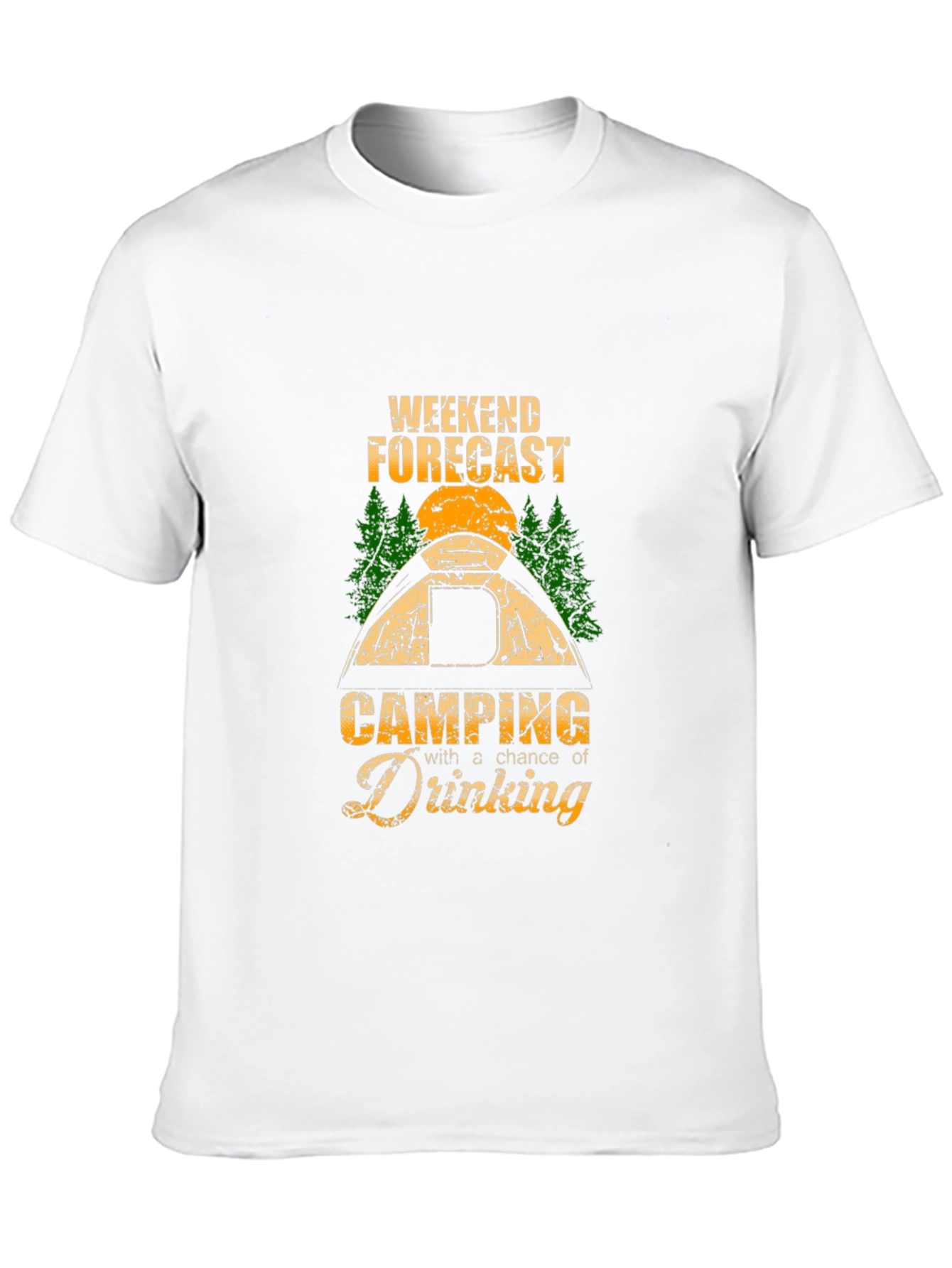 Weekend Forecast Camping Drinking T-Shirt
