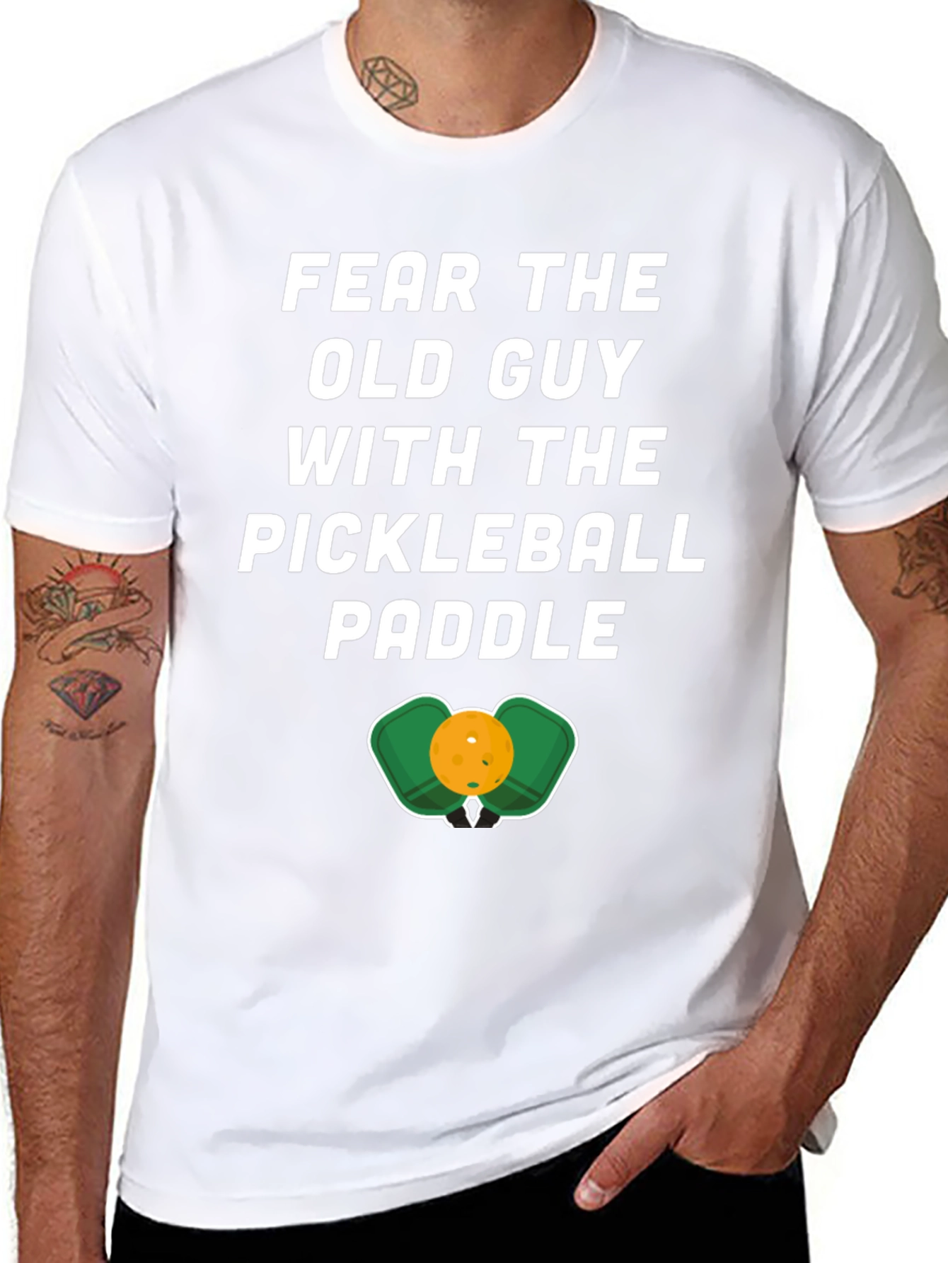 Fear The Old Guy Pickleball T-Shirt