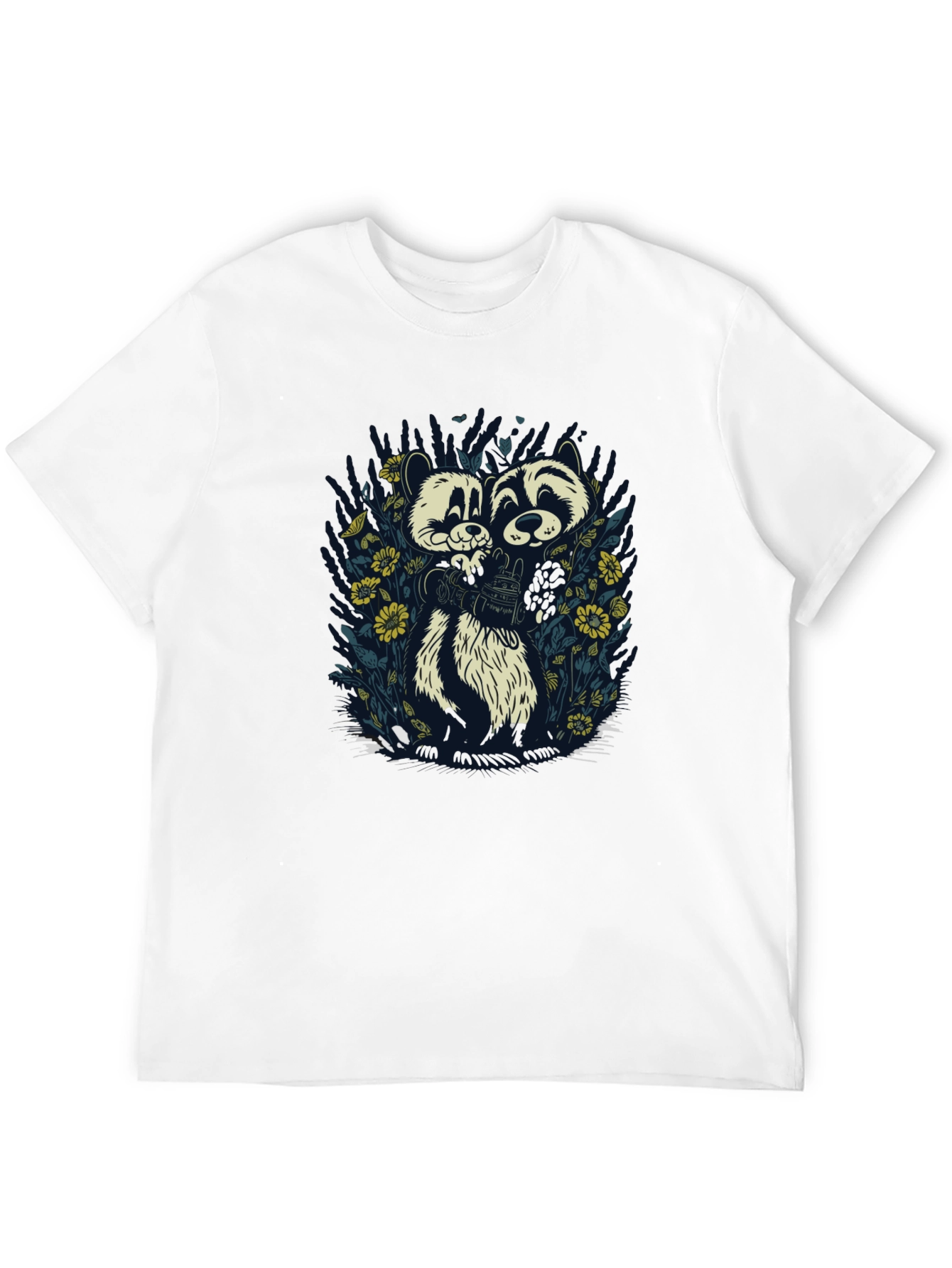 Cute Raccoon Duo Graphic Tee