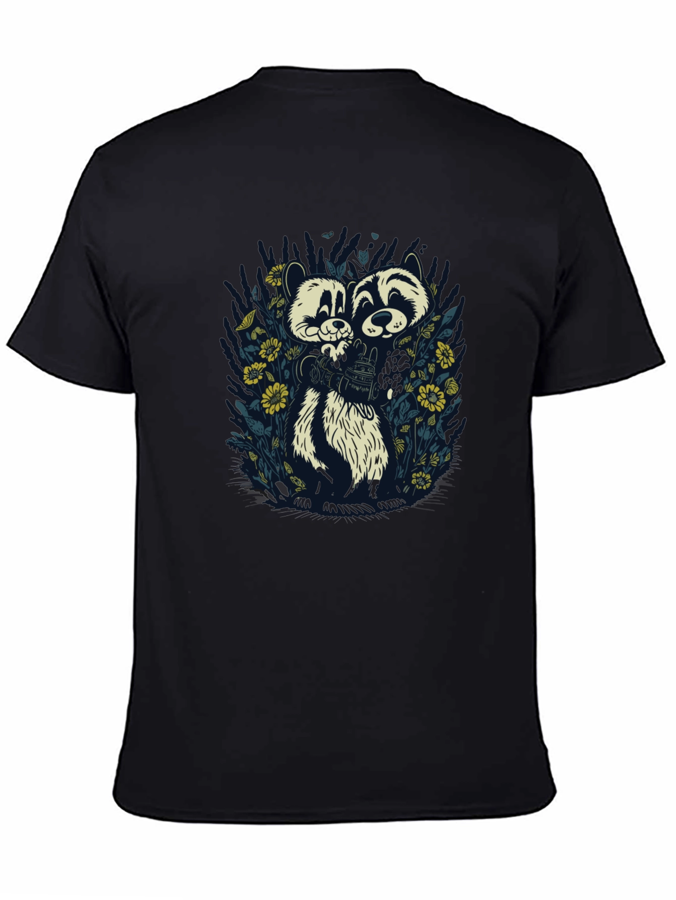 Cute Raccoon Duo Graphic Tee