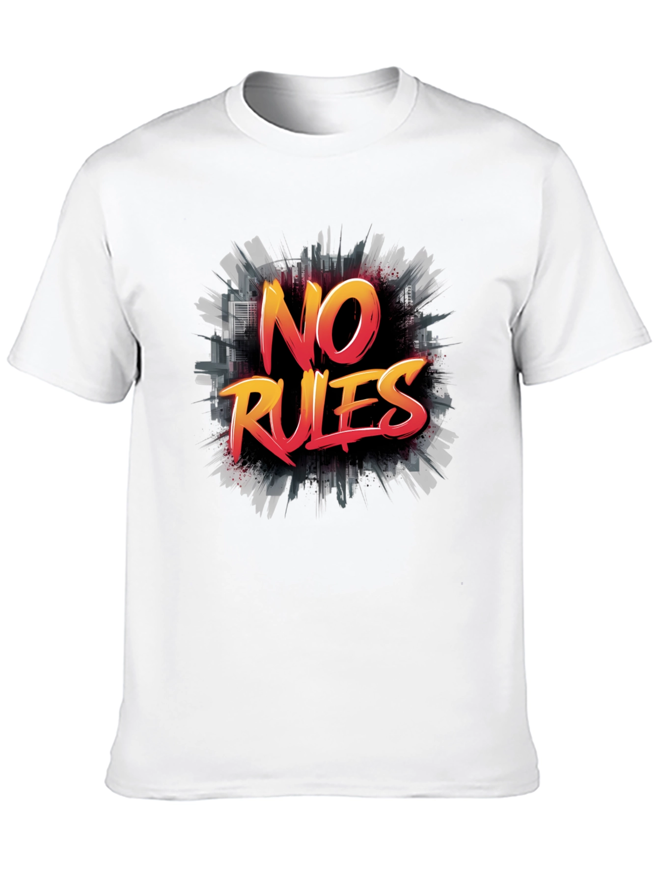 No Rules Graphic Tee - Mens Black T-Shirt
